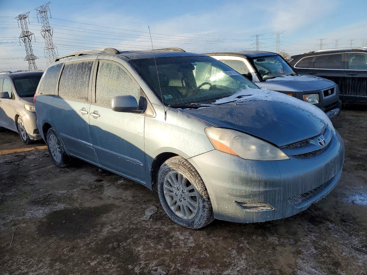 2008 Toyota Sienna Xle Синий vin: 5TDZK22C88S218037