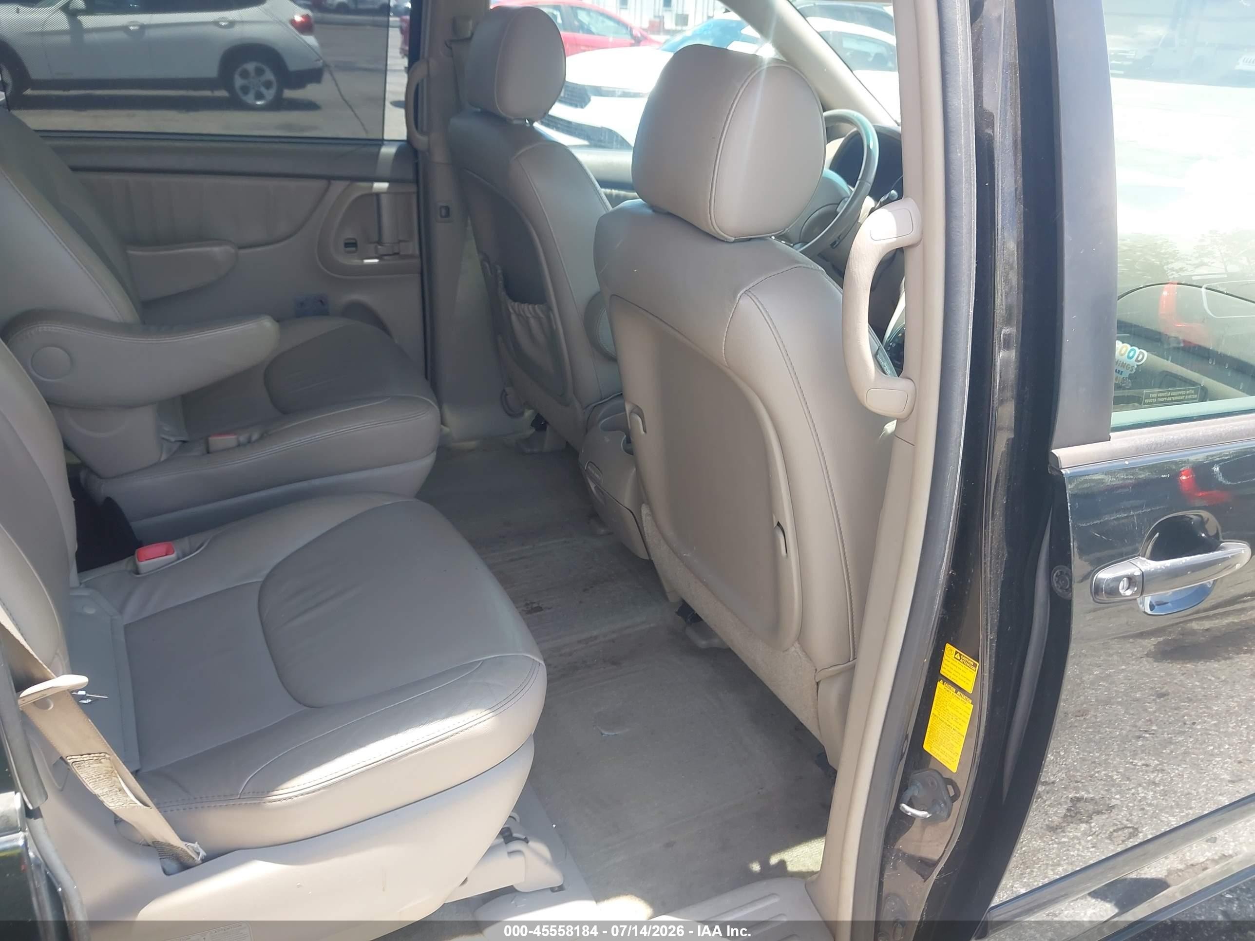 2008 Toyota Sienna Xle Black vin: 5TDZK22C88S220080