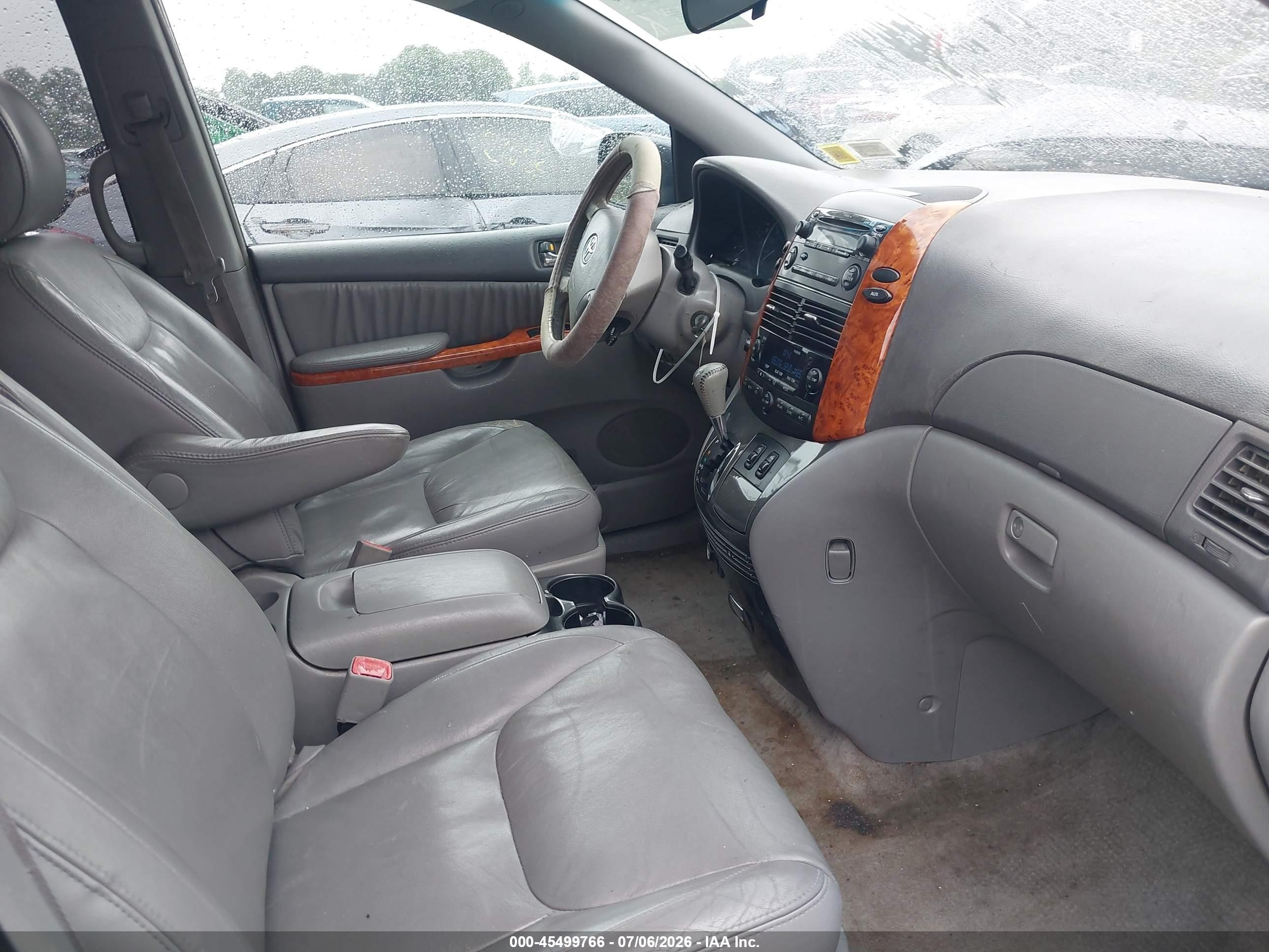 2009 Toyota Sienna Xle Gray vin: 5TDZK22C89S225328