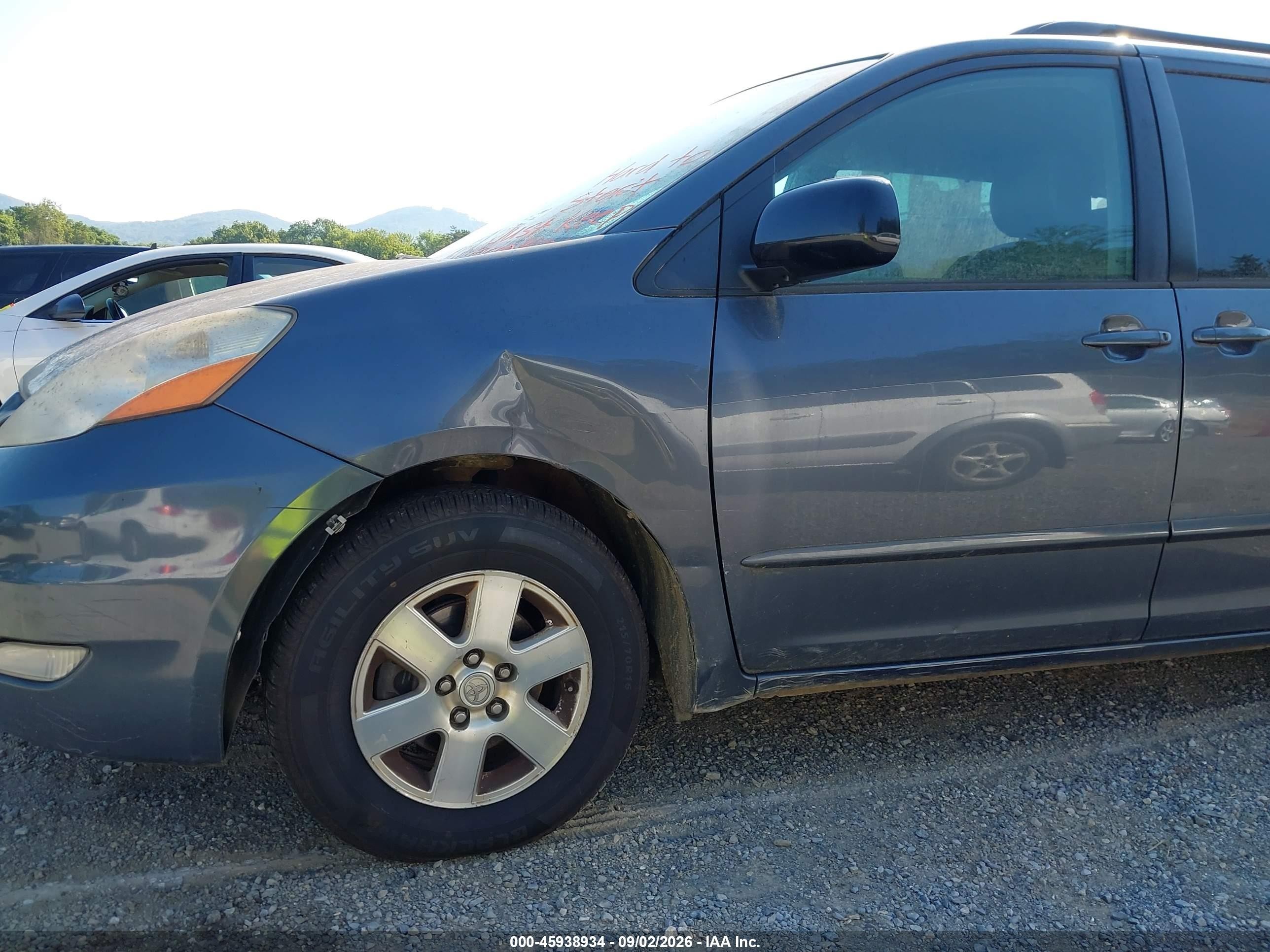 2009 Toyota Sienna Xle Blue vin: 5TDZK22C89S274223