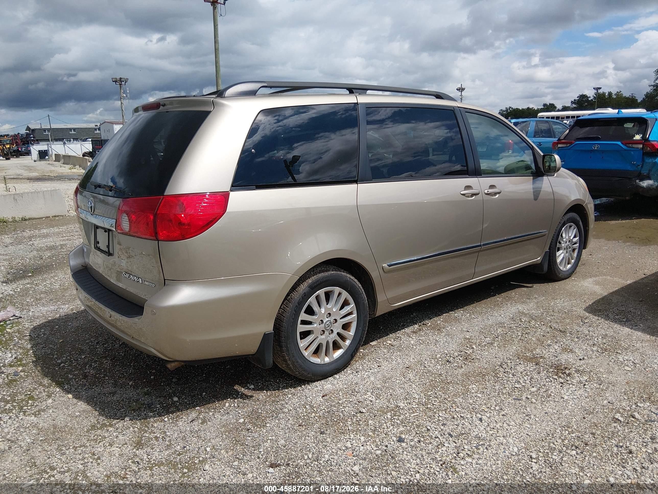 2007 Toyota Sienna Xle Limited Gold vin: 5TDZK22C97S048849