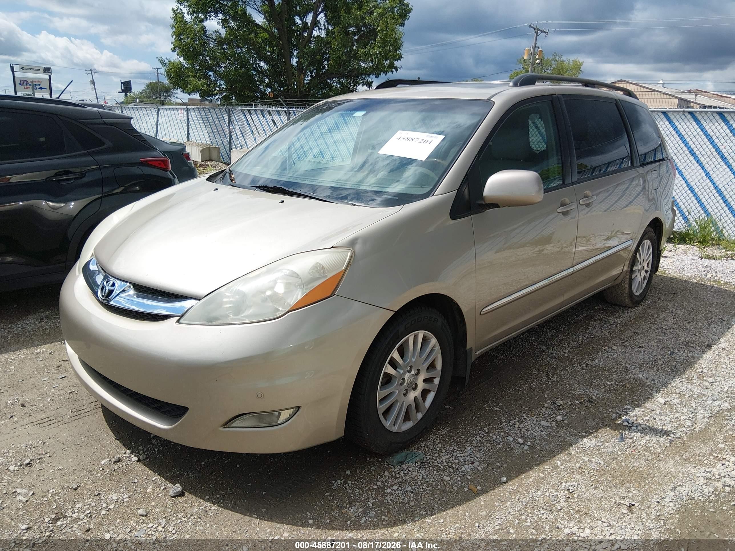 2007 Toyota Sienna Xle Limited Gold vin: 5TDZK22C97S048849