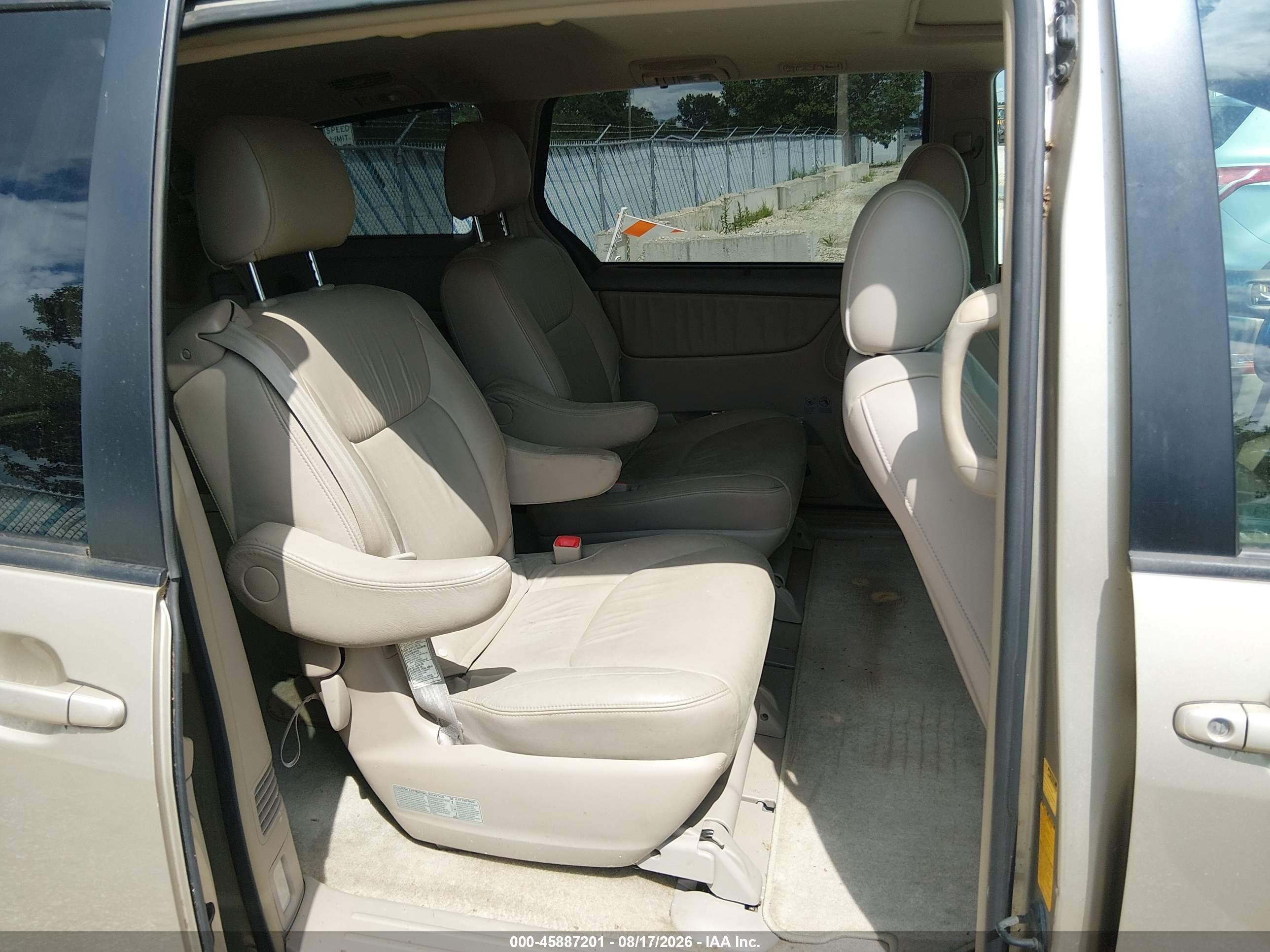 2007 Toyota Sienna Xle Limited Gold vin: 5TDZK22C97S048849