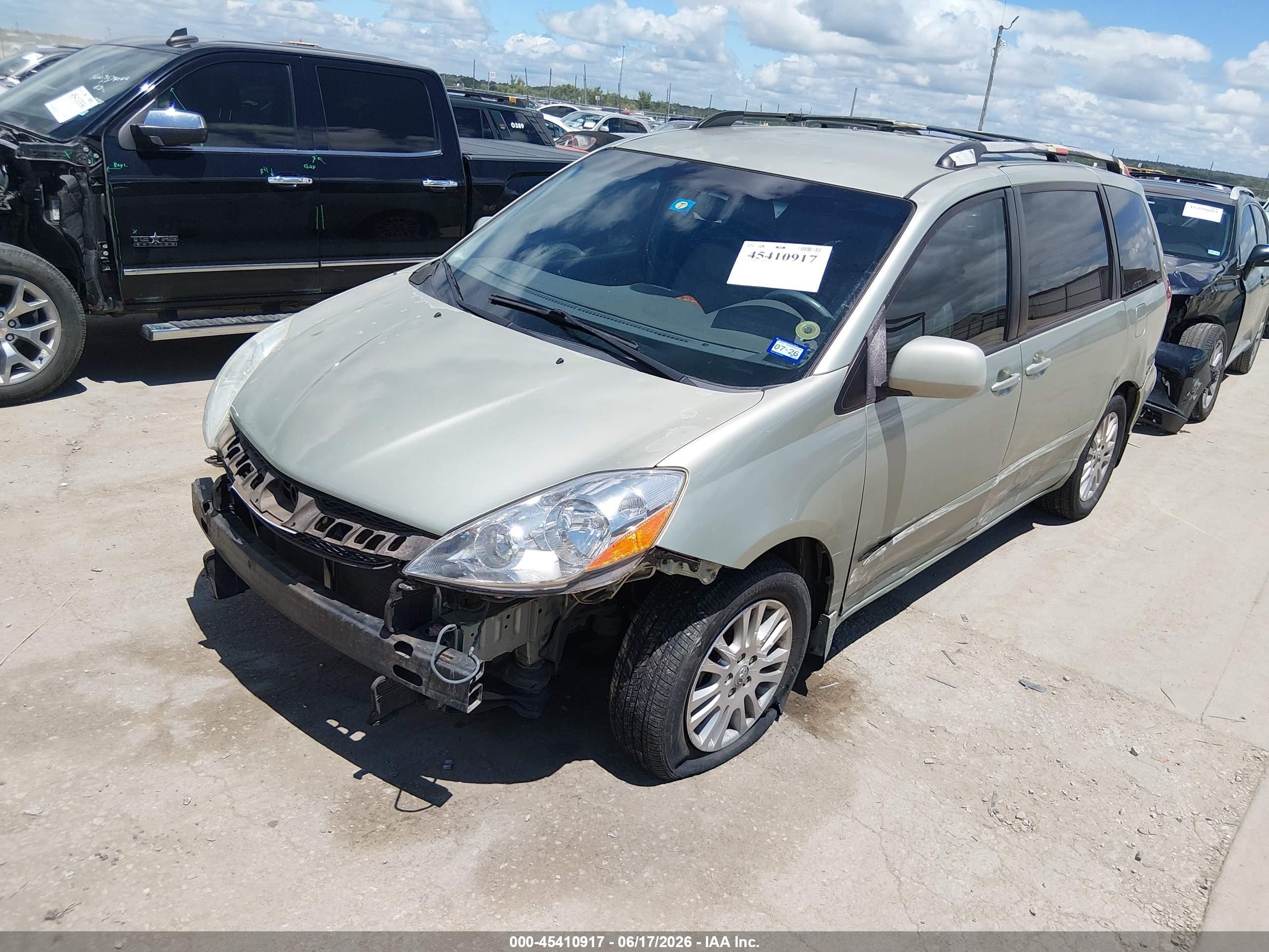 2007 Toyota Sienna Xle Green vin: 5TDZK22C97S050035