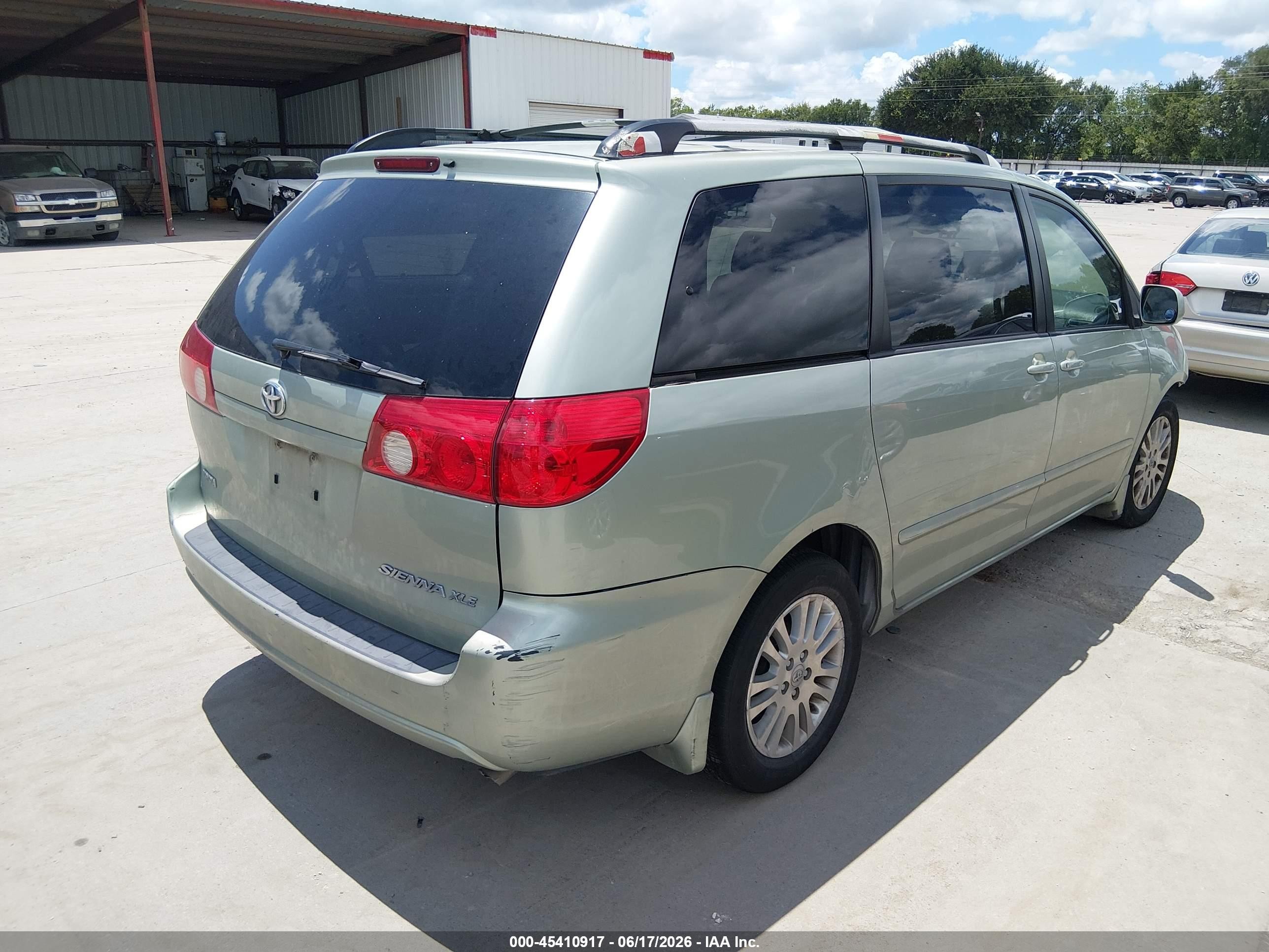 2007 Toyota Sienna Xle Green vin: 5TDZK22C97S050035