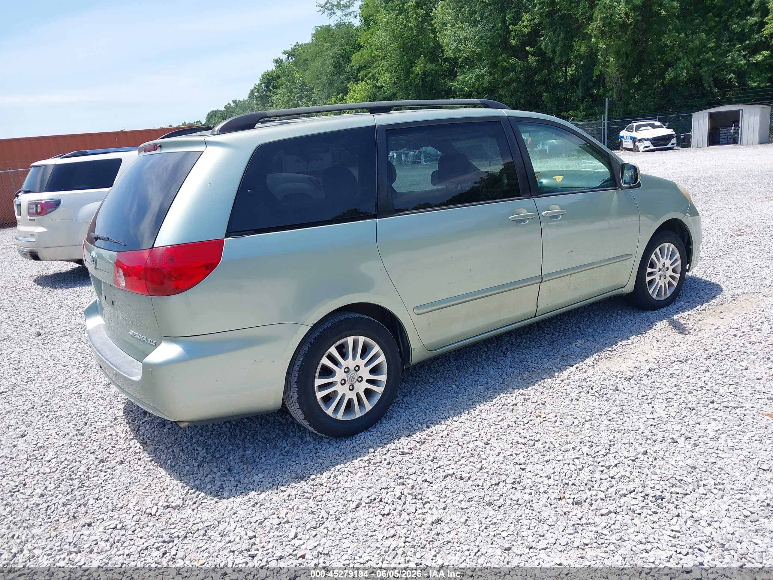 2007 Toyota Sienna Xle Green vin: 5TDZK22C97S079373