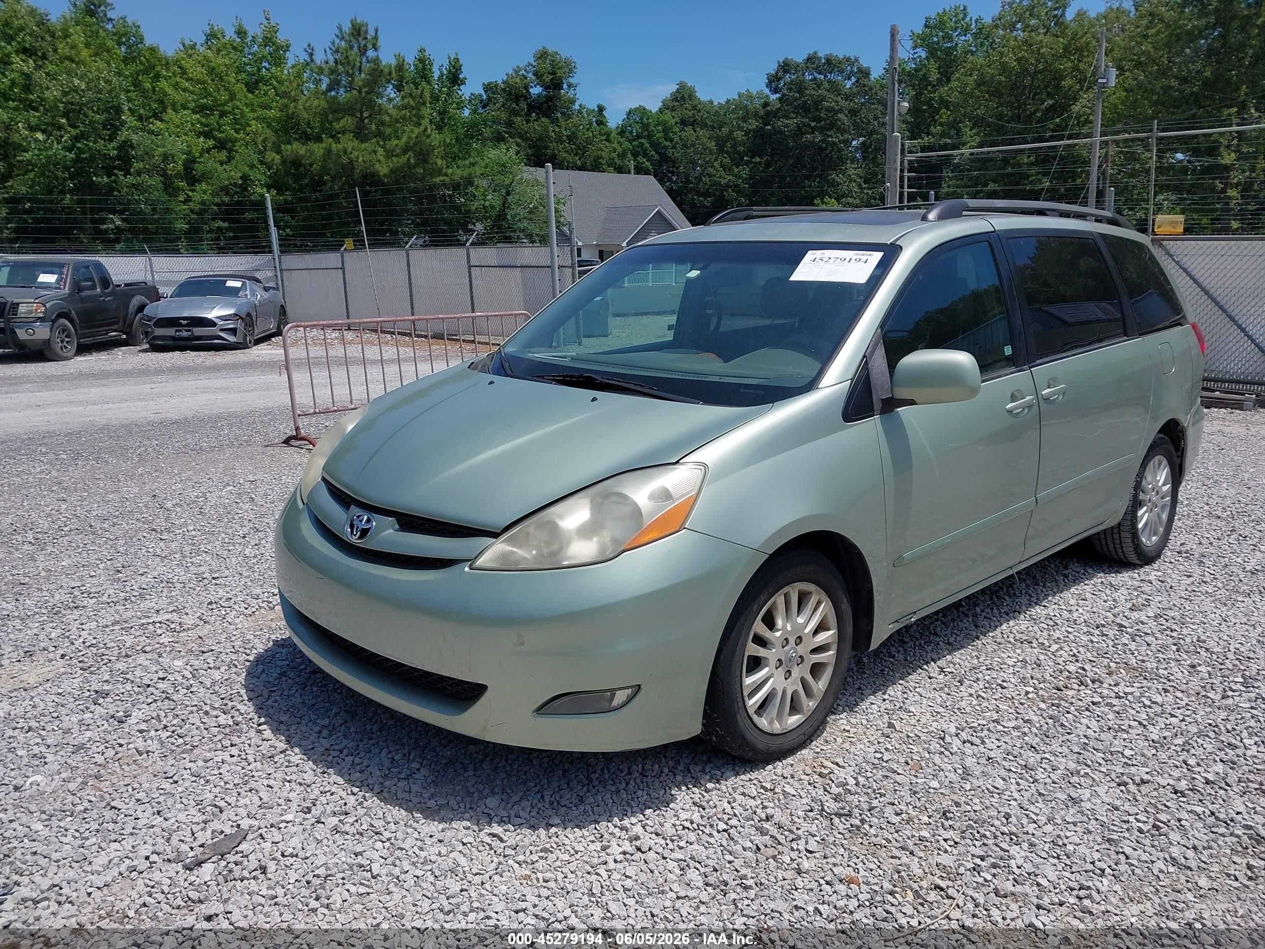 2007 Toyota Sienna Xle Green vin: 5TDZK22C97S079373