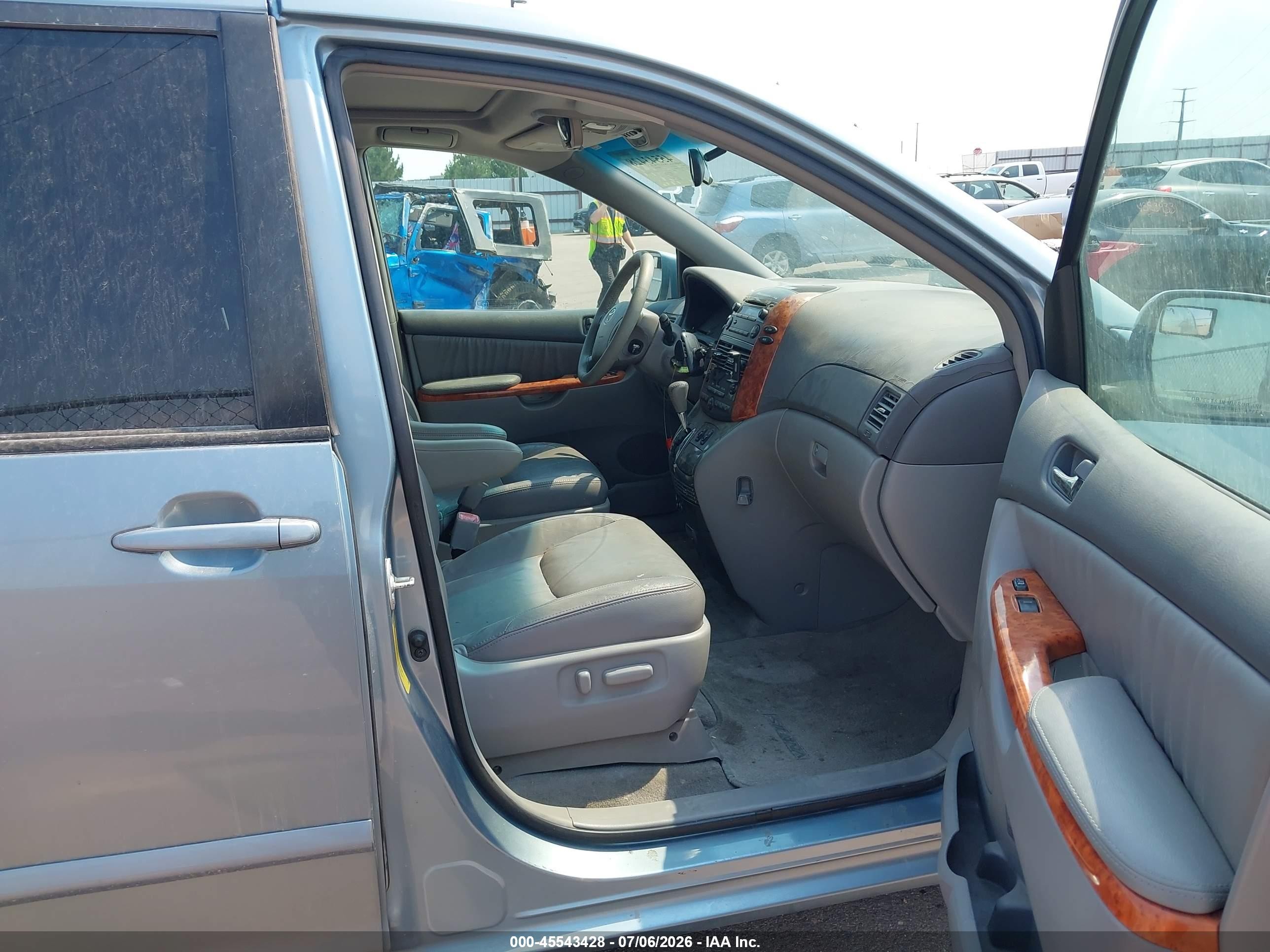 2007 Toyota Sienna Xle Бирюзовый vin: 5TDZK22C97S086954
