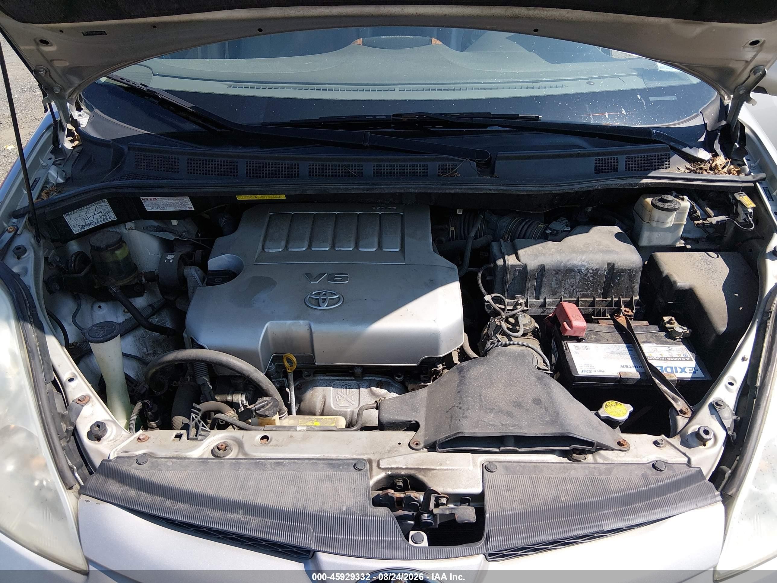 2008 Toyota Sienna Xle Серебряный vin: 5TDZK22C98S171861