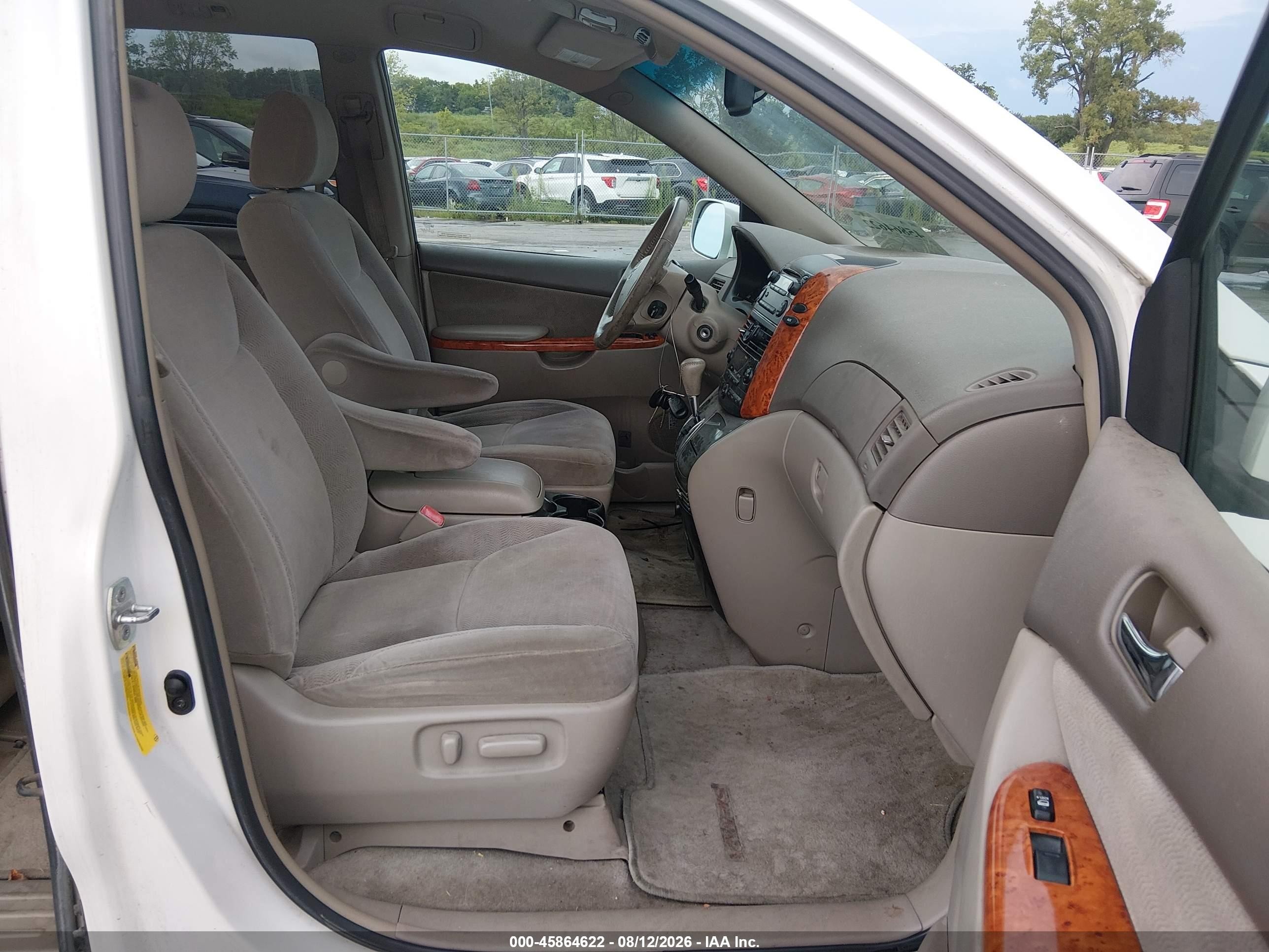 2007 Toyota Sienna Xle Белый vin: 5TDZK22CX7S018260