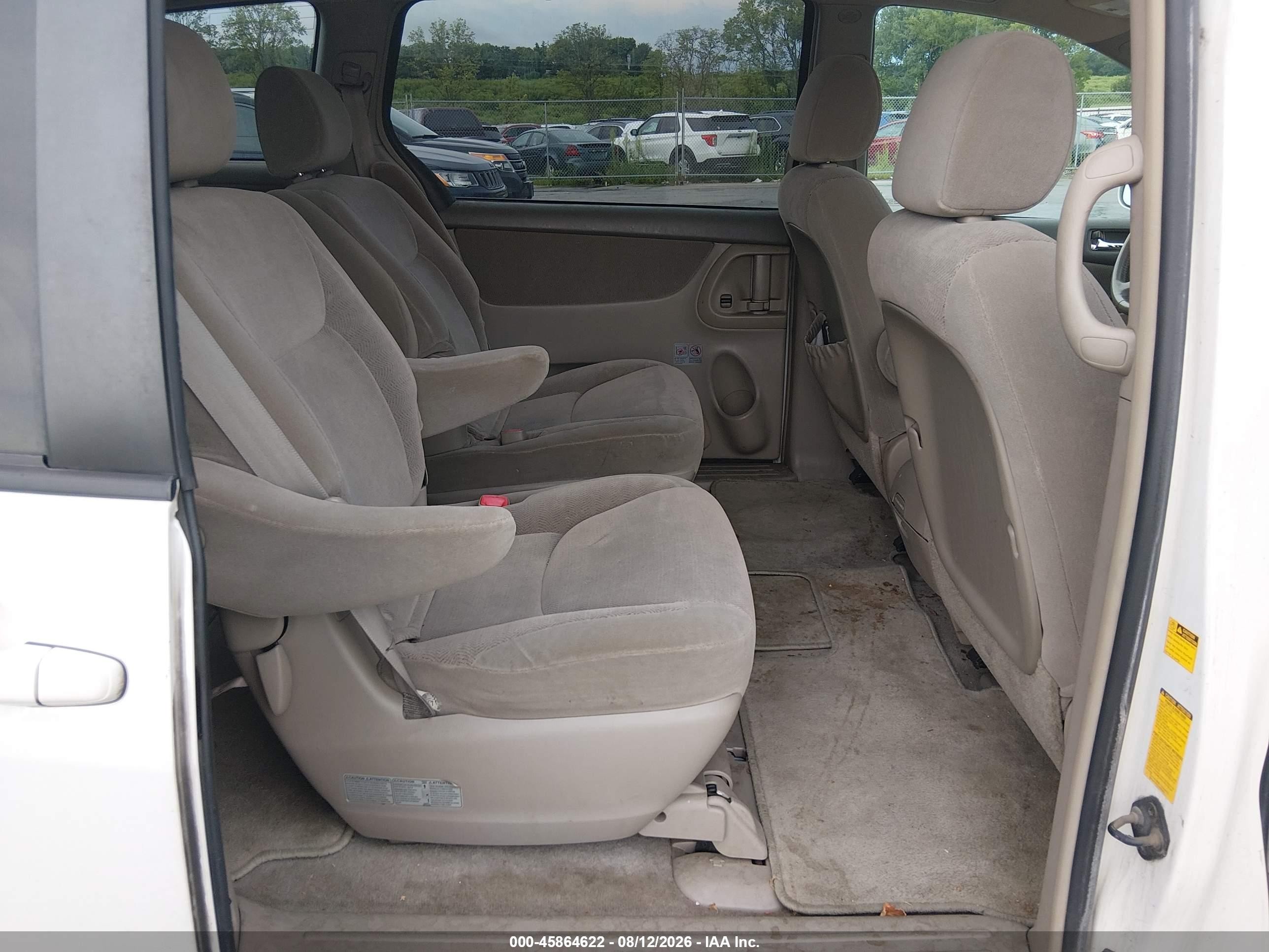 2007 Toyota Sienna Xle Белый vin: 5TDZK22CX7S018260