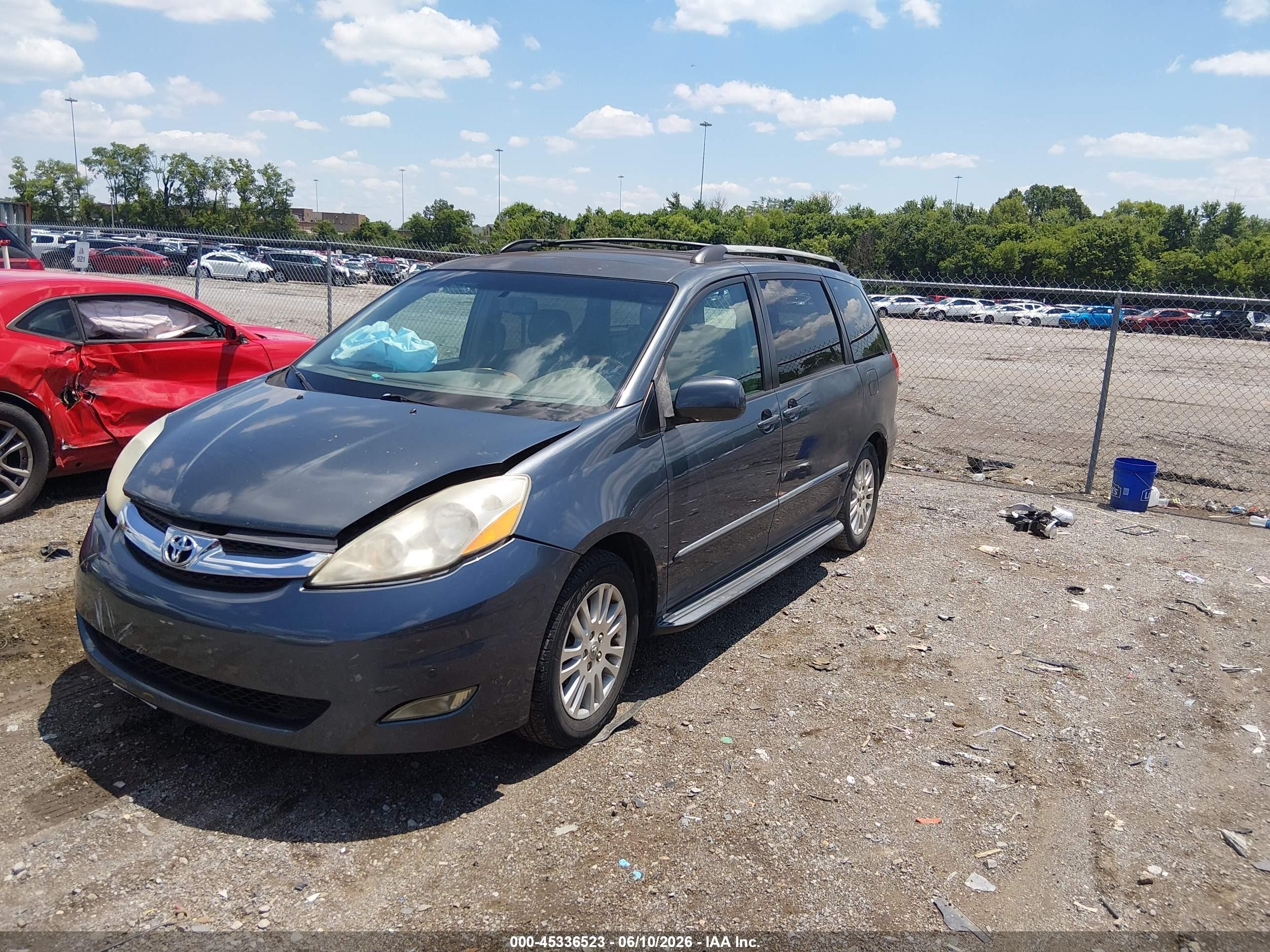 2007 Toyota Sienna Xle Limited Blue vin: 5TDZK22CX7S053025