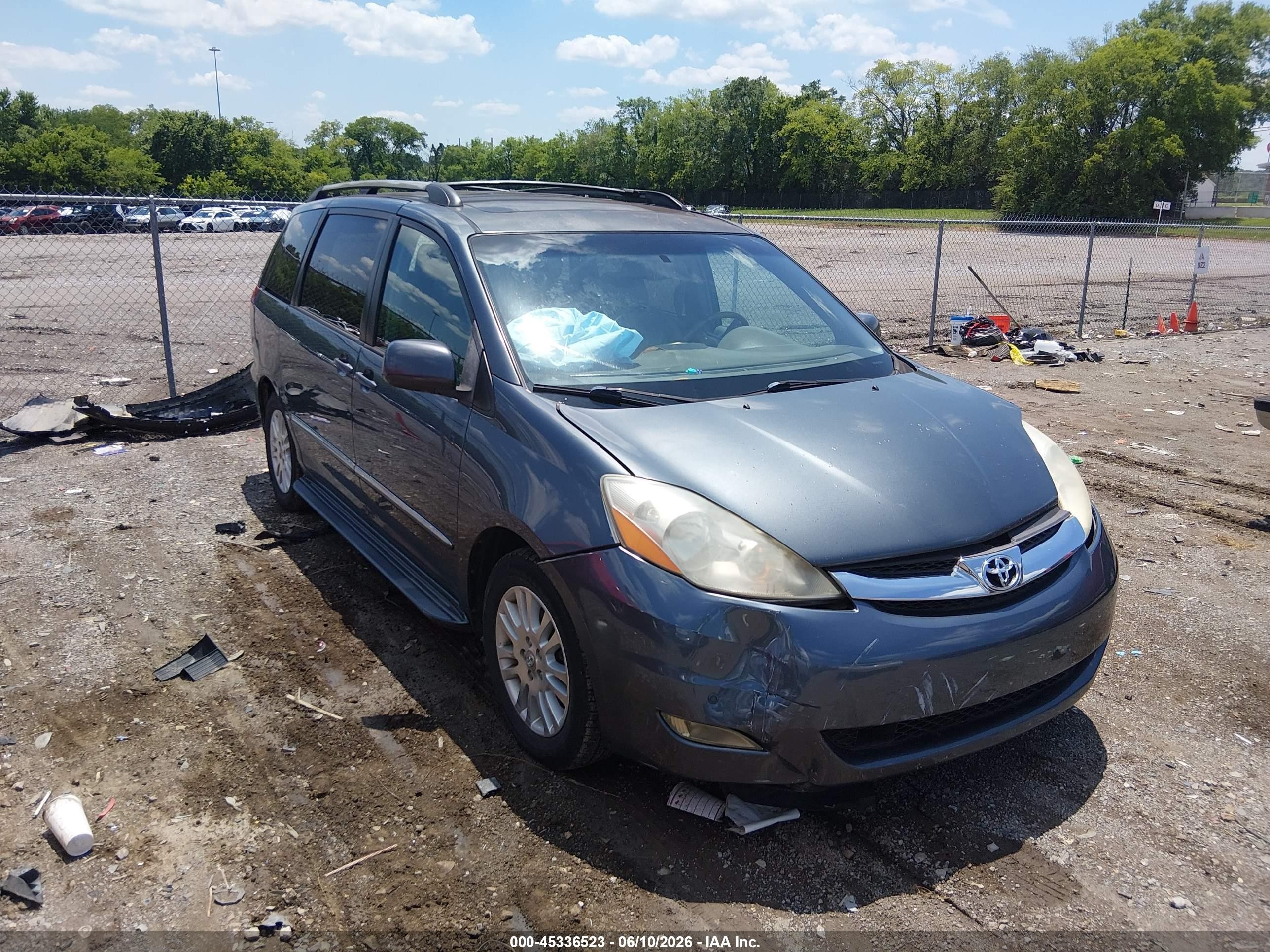 2007 Toyota Sienna Xle Limited Blue vin: 5TDZK22CX7S053025
