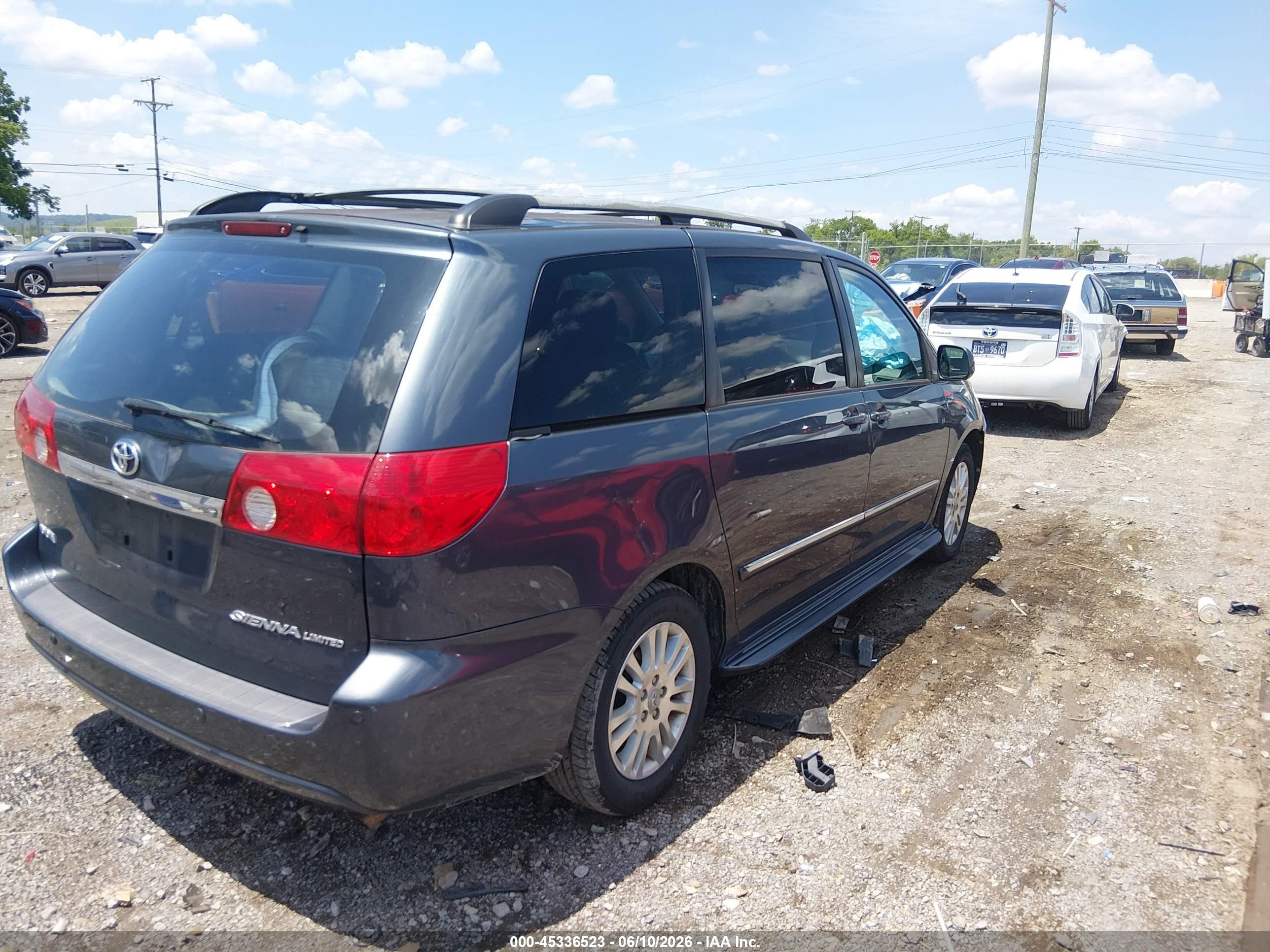 2007 Toyota Sienna Xle Limited Blue vin: 5TDZK22CX7S053025