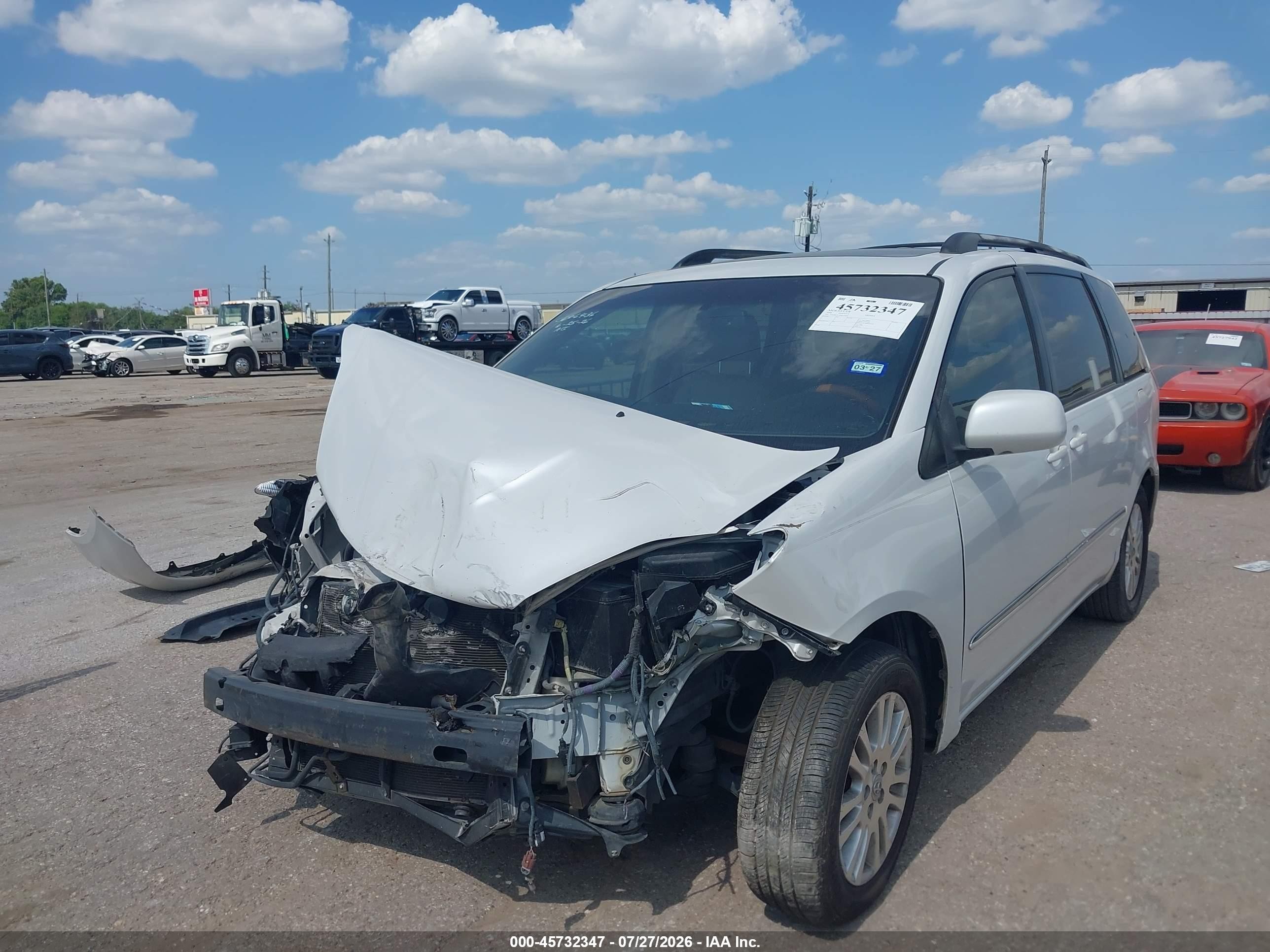 2008 Toyota Sienna Limited Белый vin: 5TDZK22CX8S156544