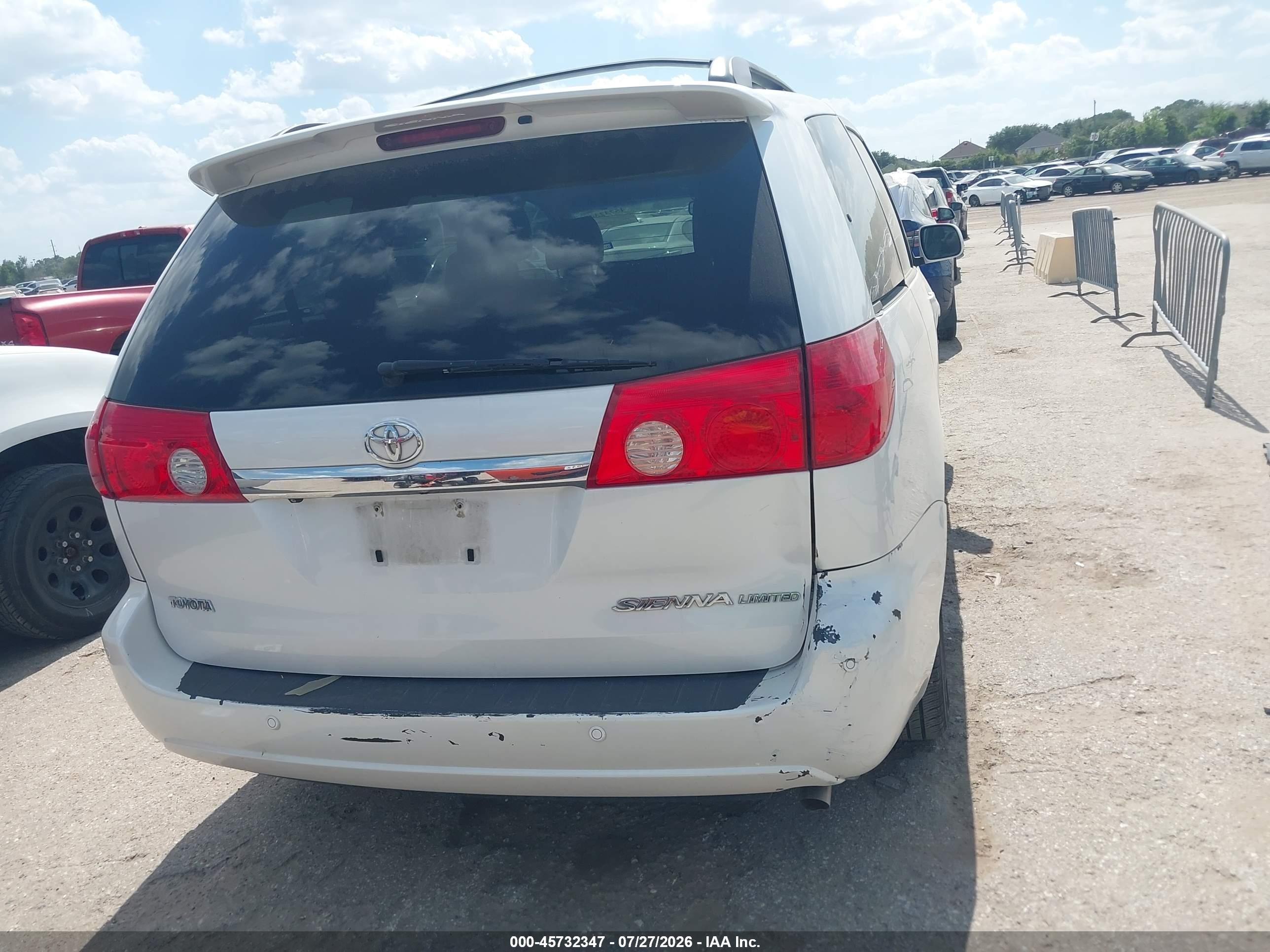 2008 Toyota Sienna Limited Белый vin: 5TDZK22CX8S156544