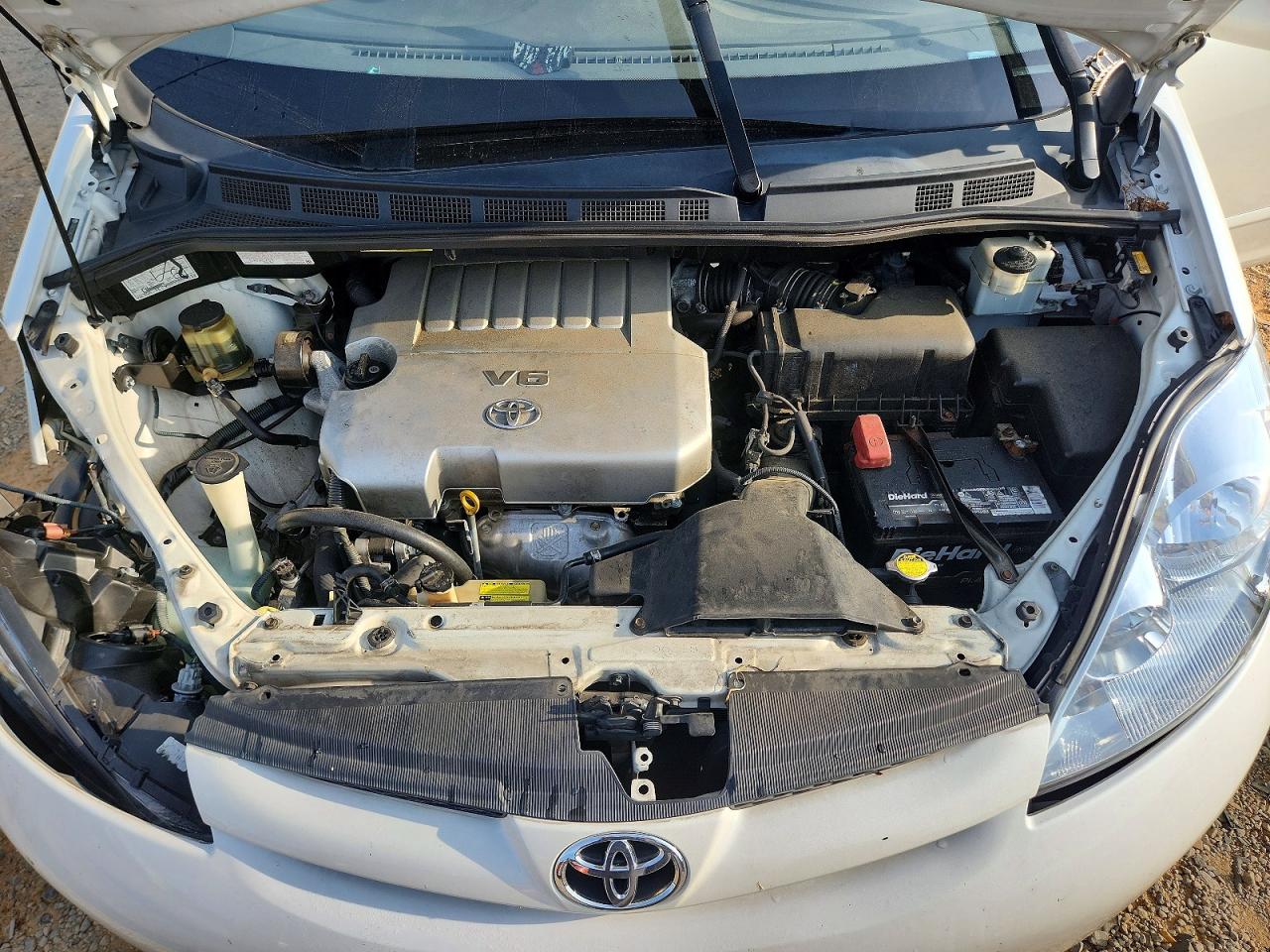 2008 Toyota Sienna Xle White vin: 5TDZK22CX8S217178