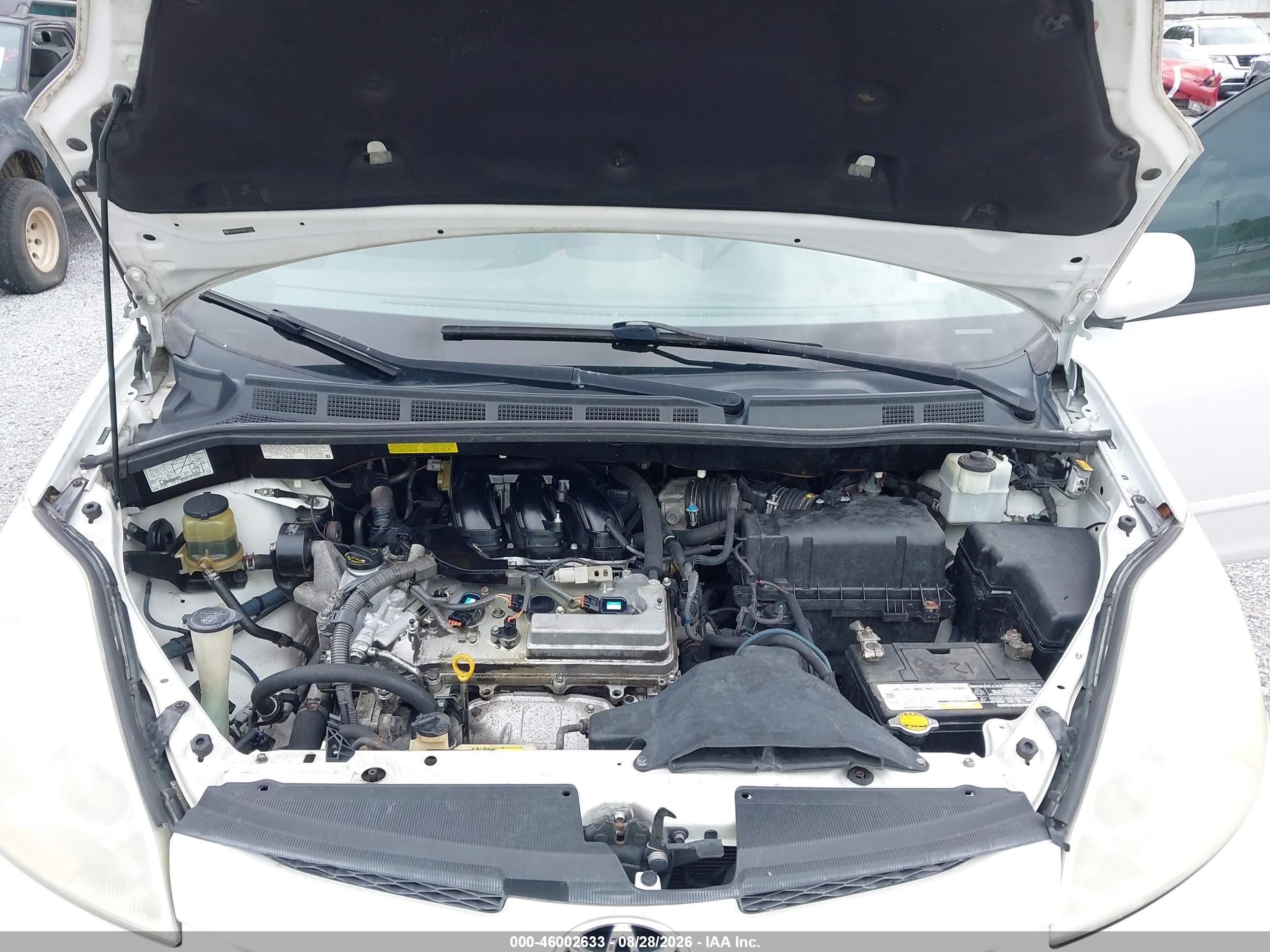 2008 Toyota Sienna Xle White vin: 5TDZK22CX8S221747