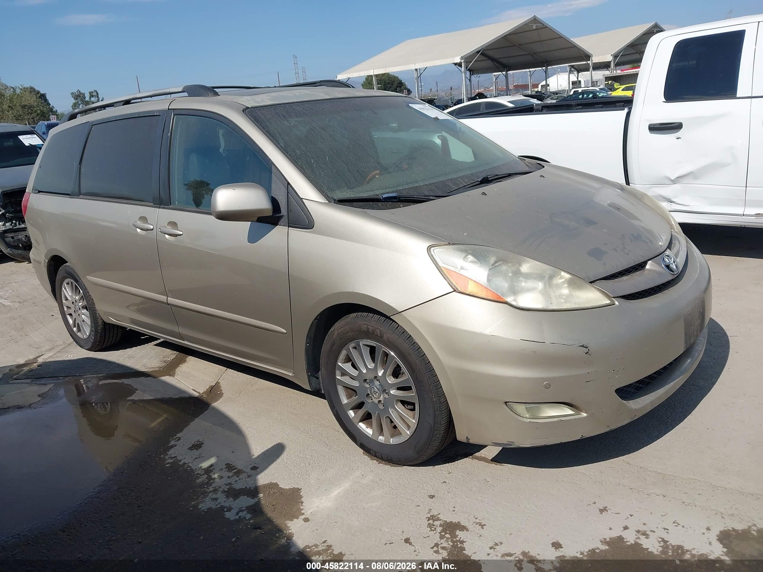 2009 Toyota Sienna Xle Золотой vin: 5TDZK22CX9S226948