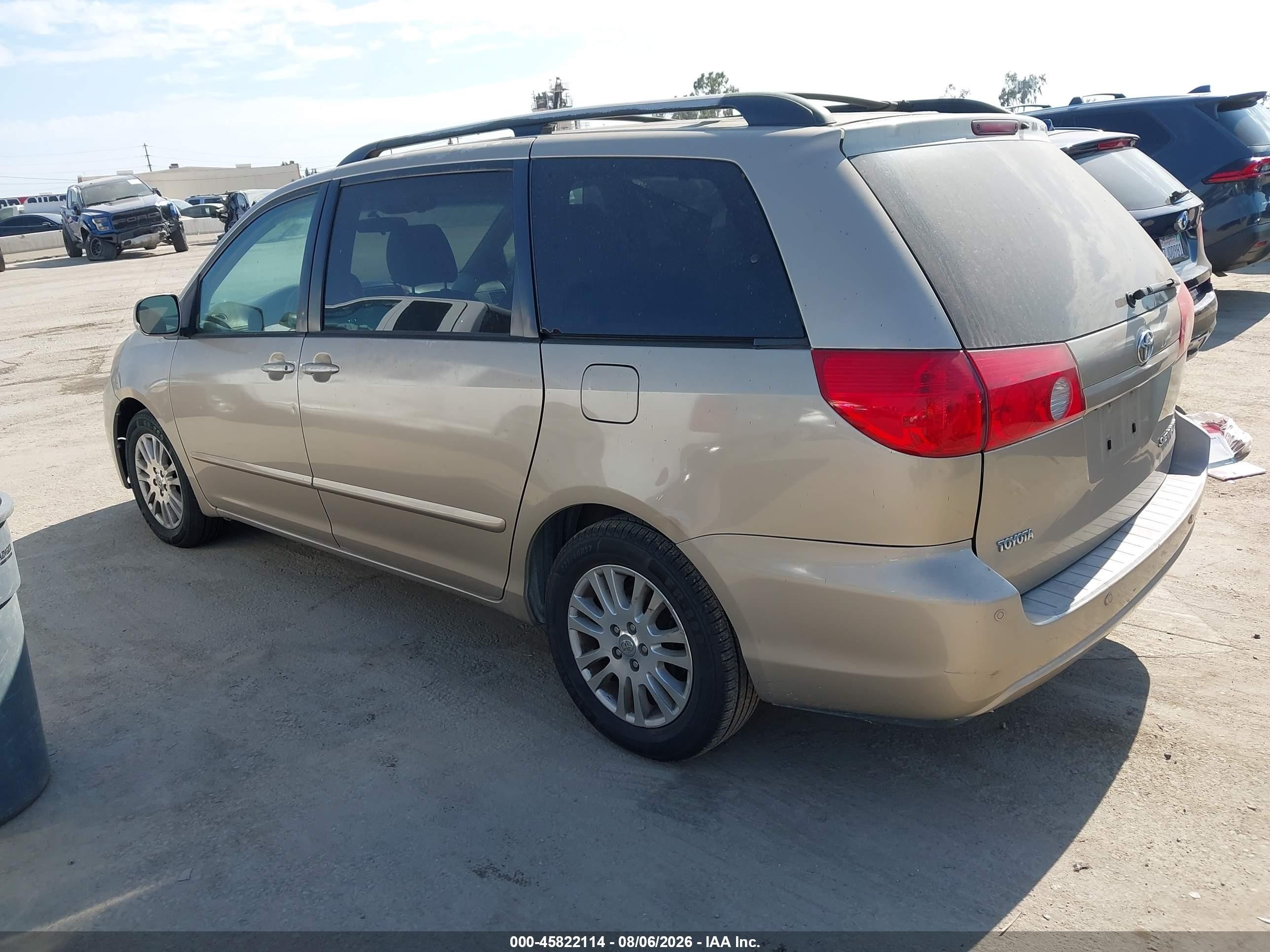 2009 Toyota Sienna Xle Золотой vin: 5TDZK22CX9S226948