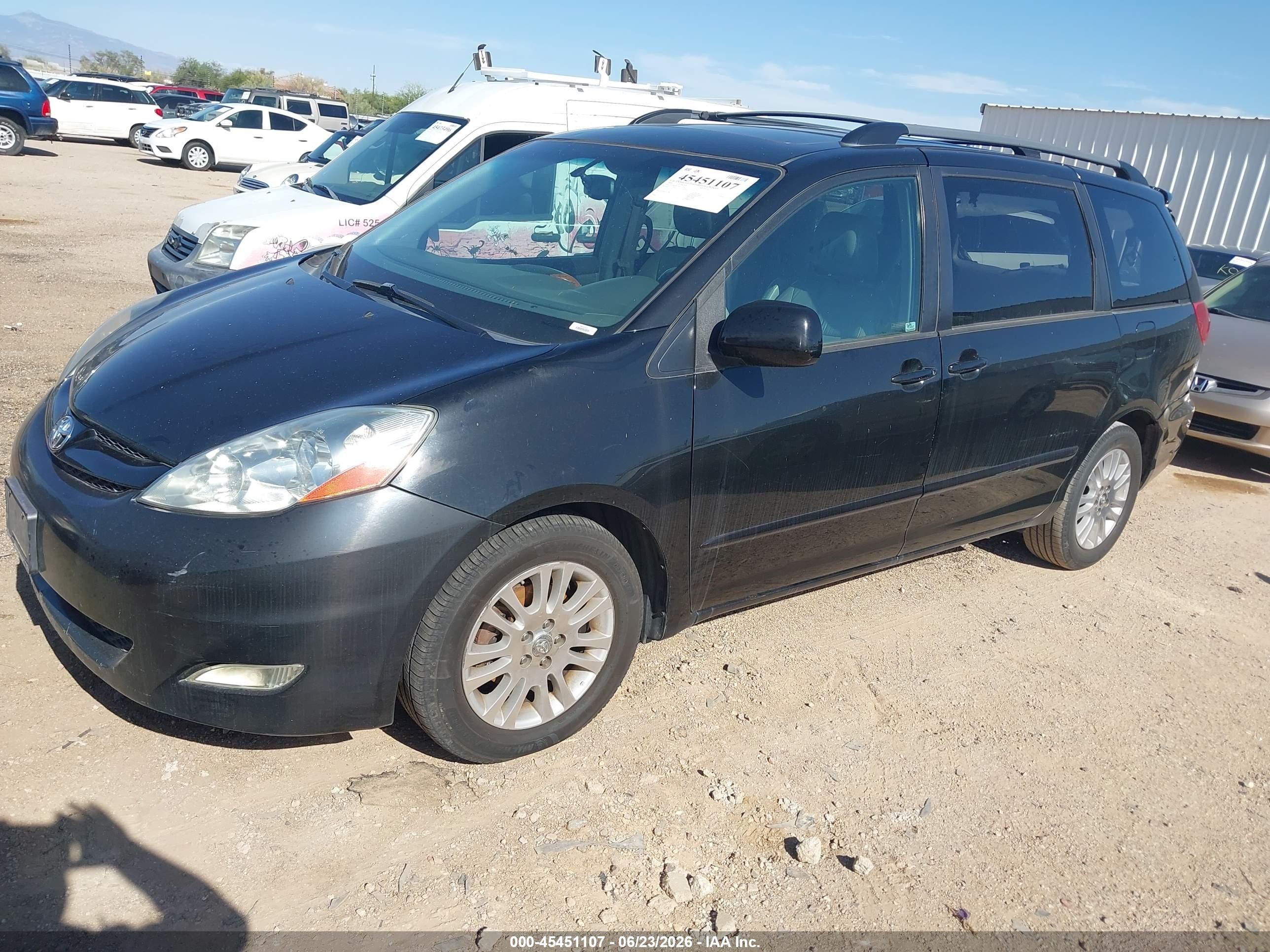 2009 Toyota Sienna Xle Black vin: 5TDZK22CX9S231714