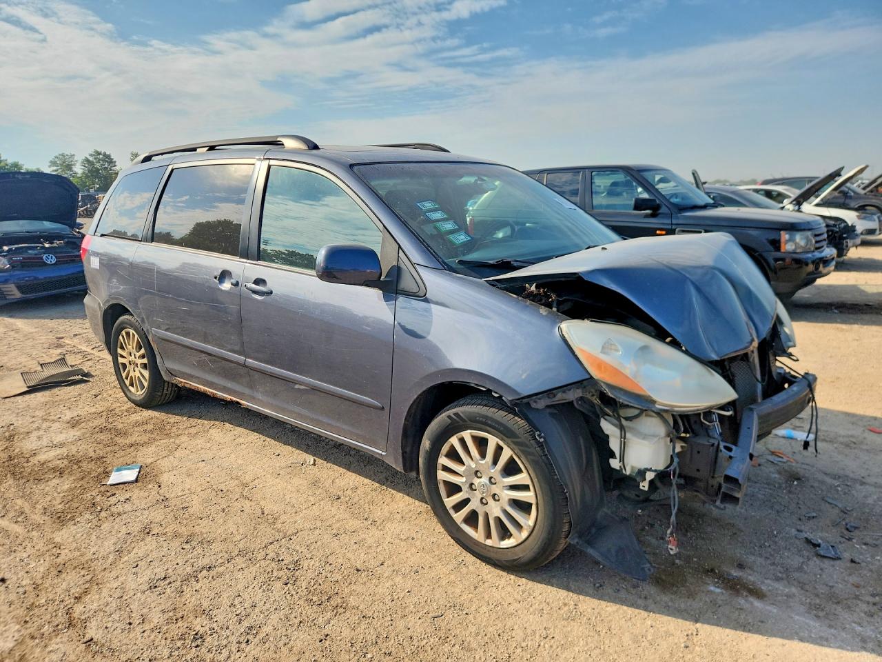 2009 Toyota Sienna Xle Серый vin: 5TDZK22CX9S258234