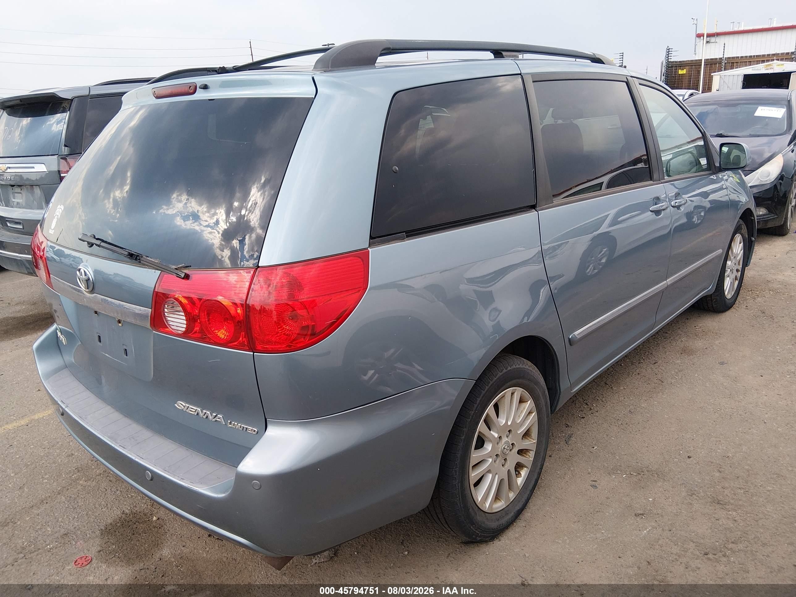 2009 Toyota Sienna Limited Light Blue vin: 5TDZK22CX9S265264