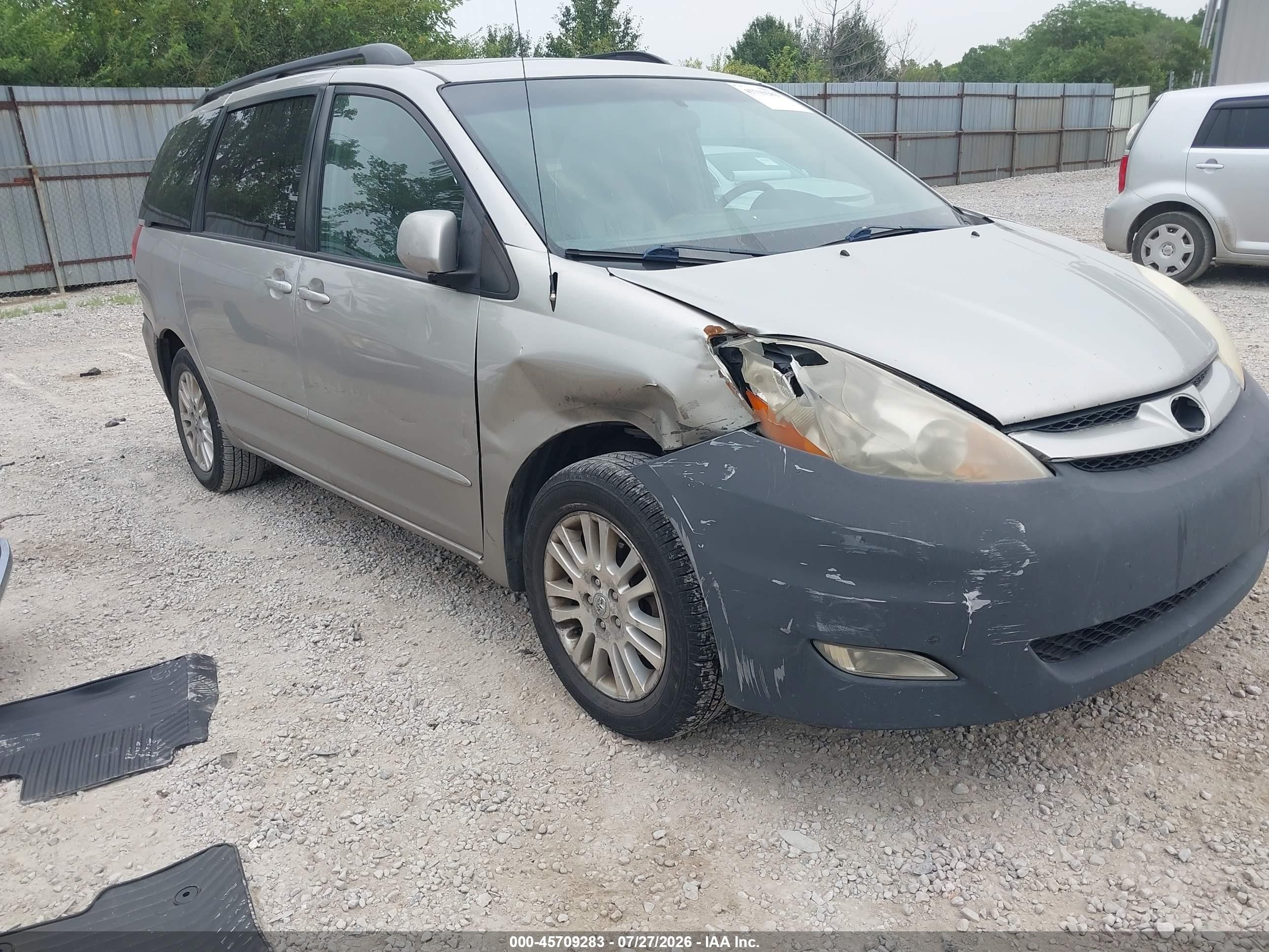 2009 Toyota Sienna Xle Серебряный vin: 5TDZK22CX9S265345