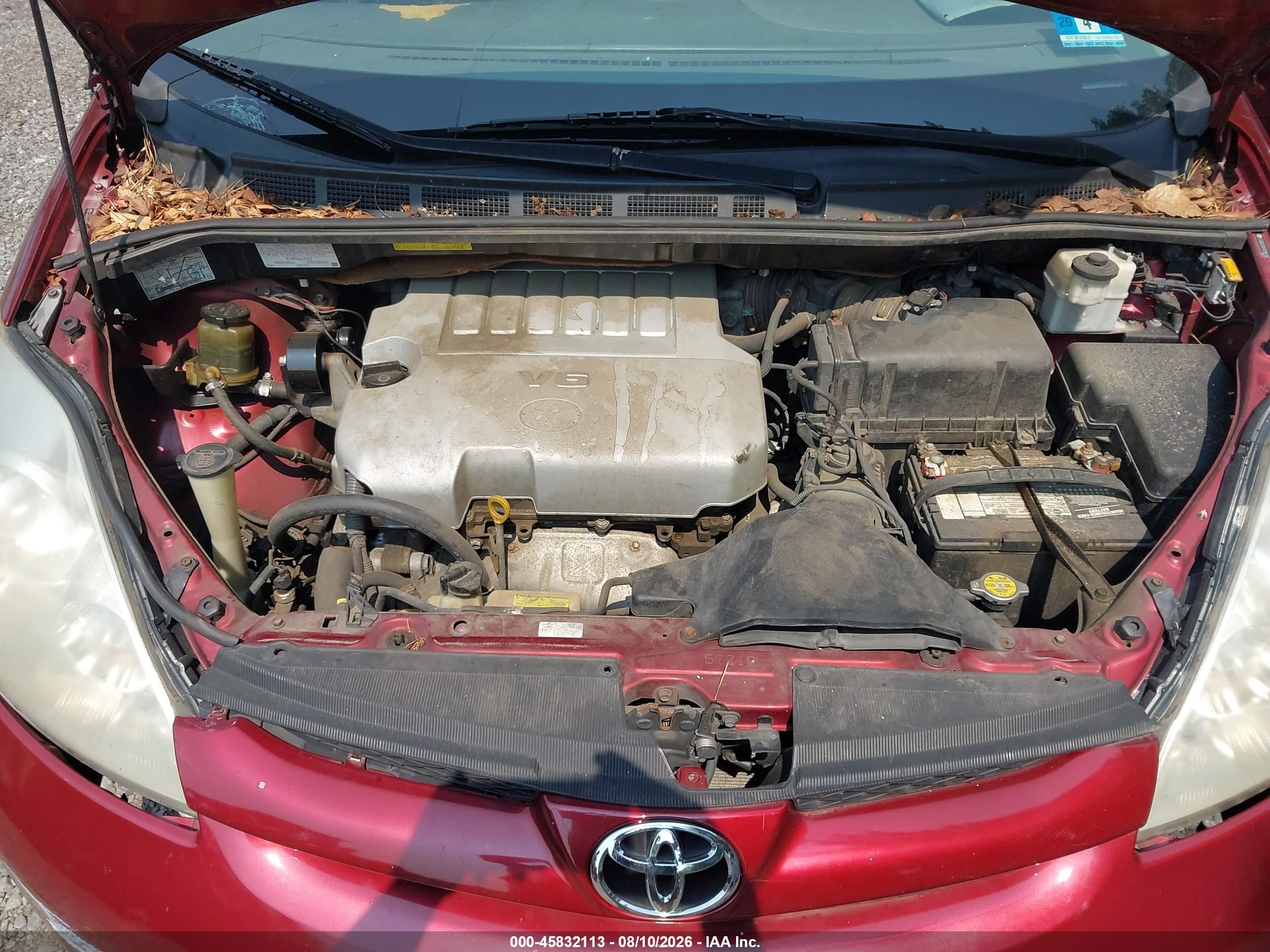 2007 Toyota Sienna Le Red vin: 5TDZK23C07S018136