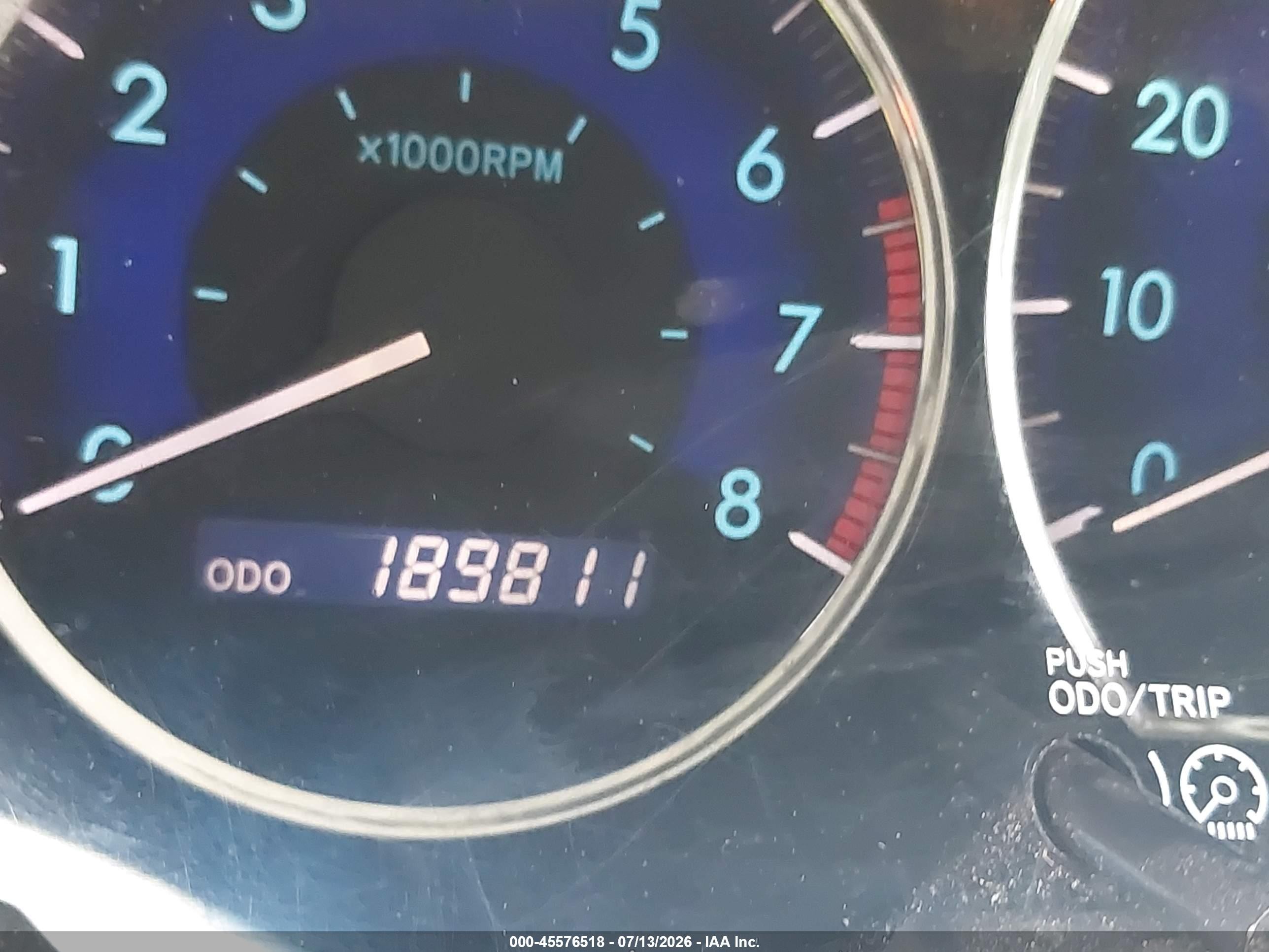 2007 Toyota Sienna Le Blue vin: 5TDZK23C07S068518