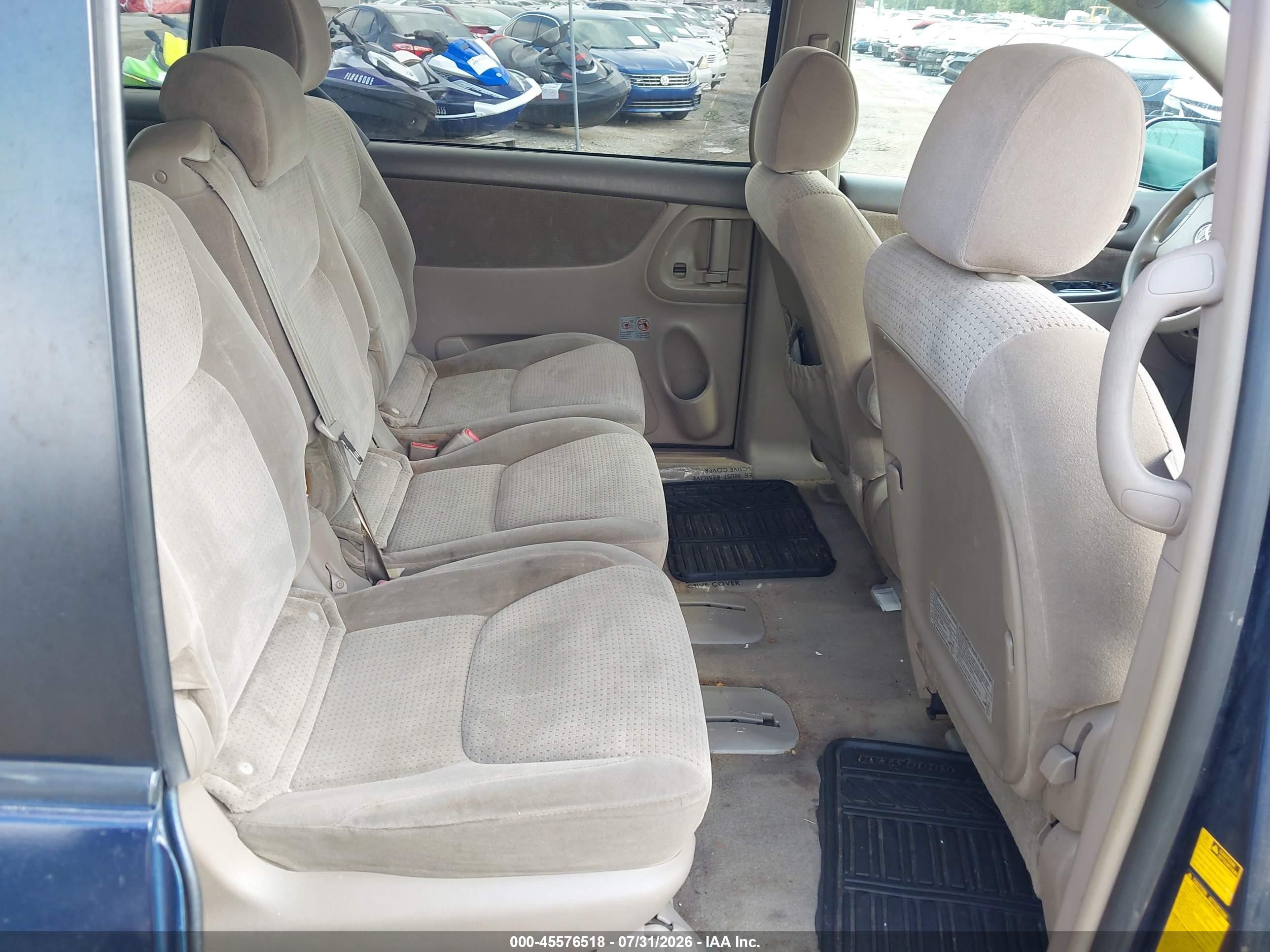 2007 Toyota Sienna Le Blue vin: 5TDZK23C07S068518