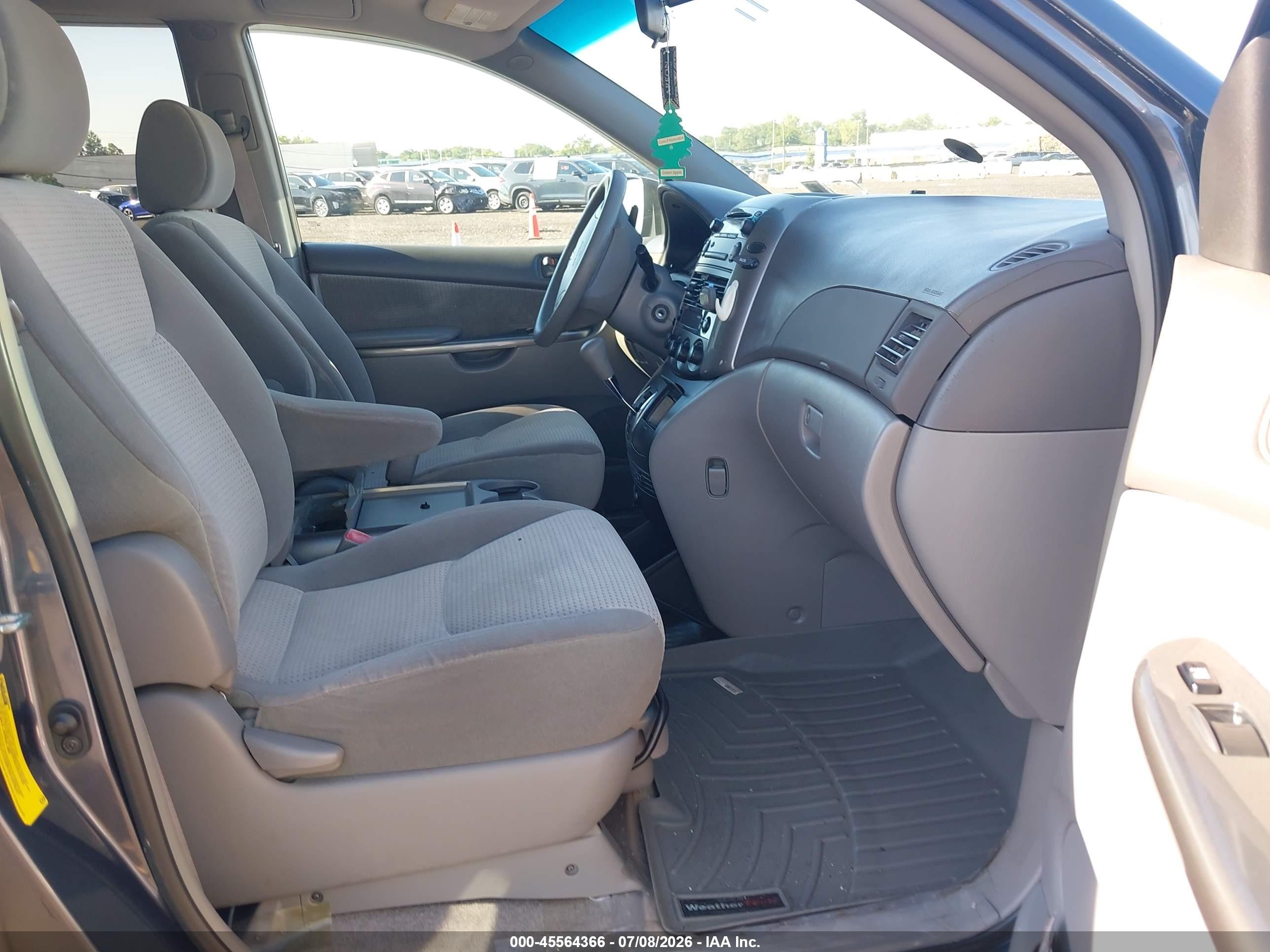 2007 Toyota Sienna Le Light Blue vin: 5TDZK23C07S083746