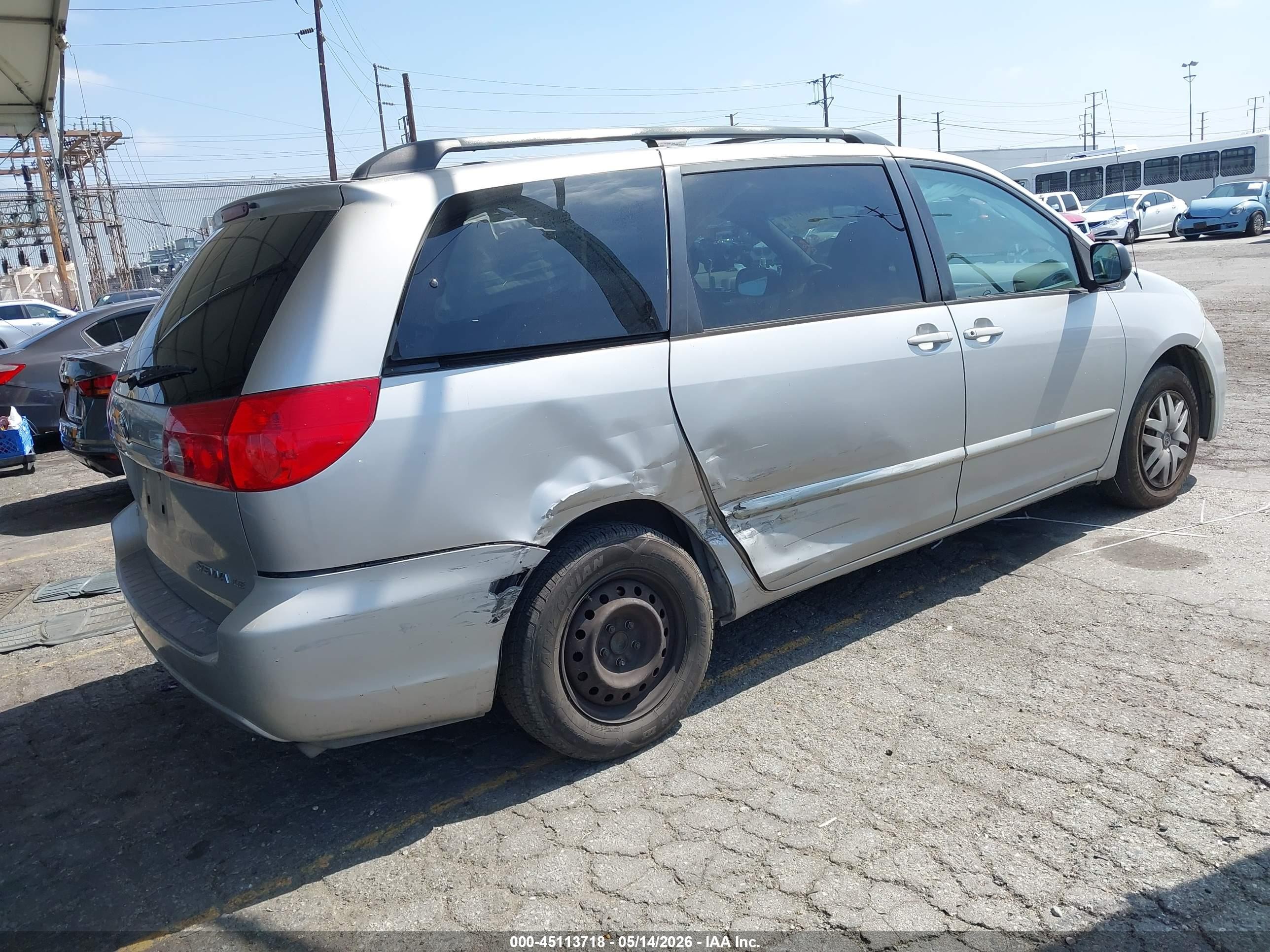 2008 Toyota Sienna Ce/le Gray vin: 5TDZK23C08S113183