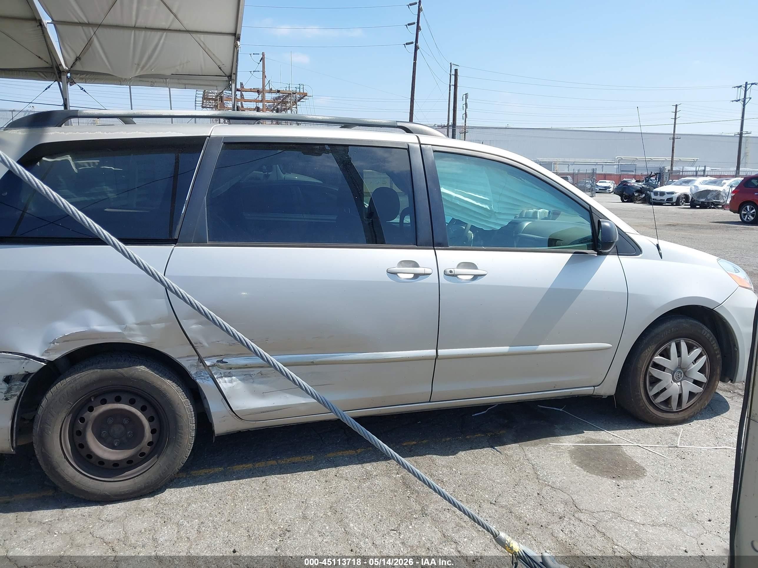 2008 Toyota Sienna Ce/le Gray vin: 5TDZK23C08S113183