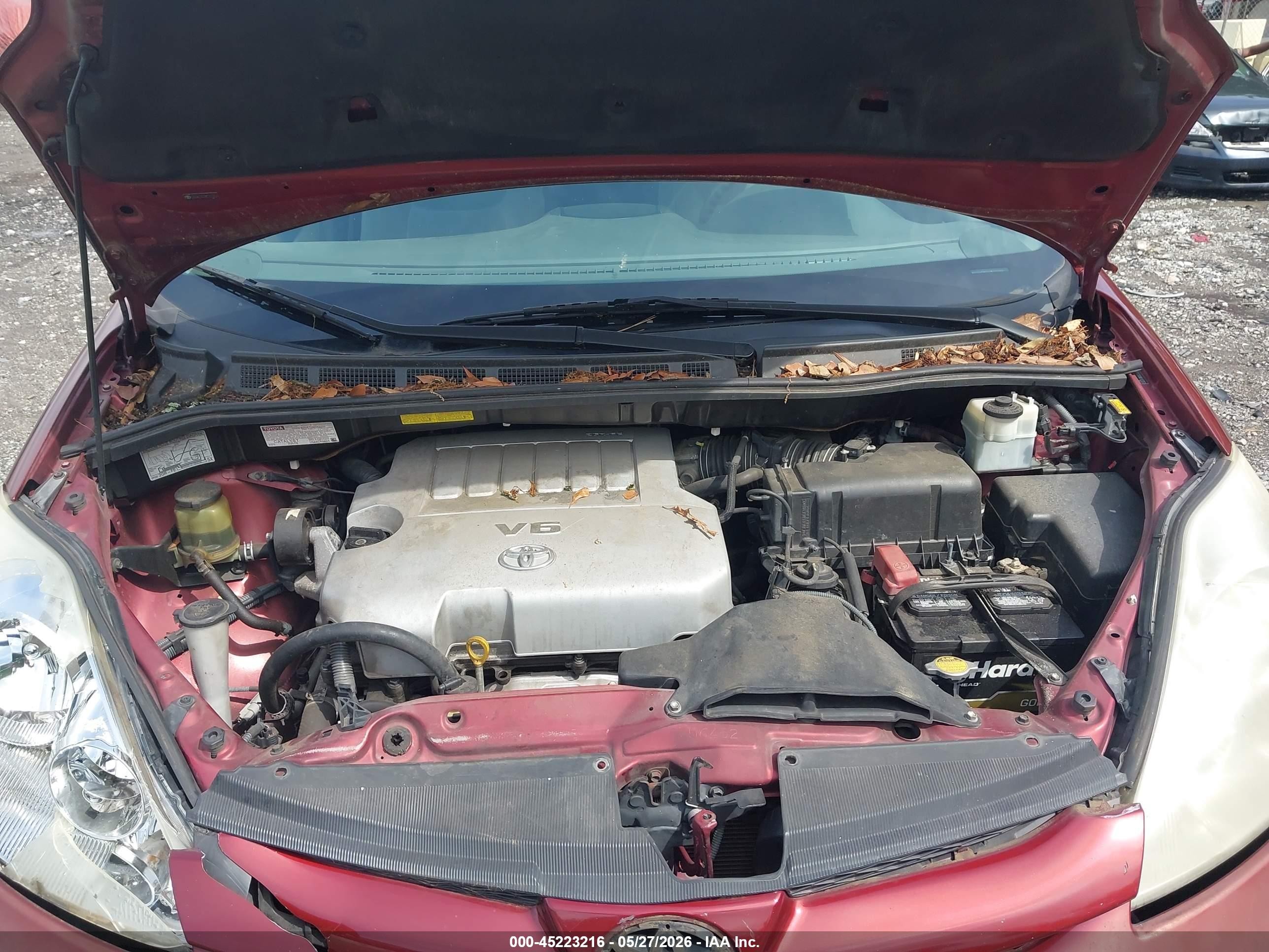 2008 Toyota Sienna Ce Burgundy vin: 5TDZK23C08S127052