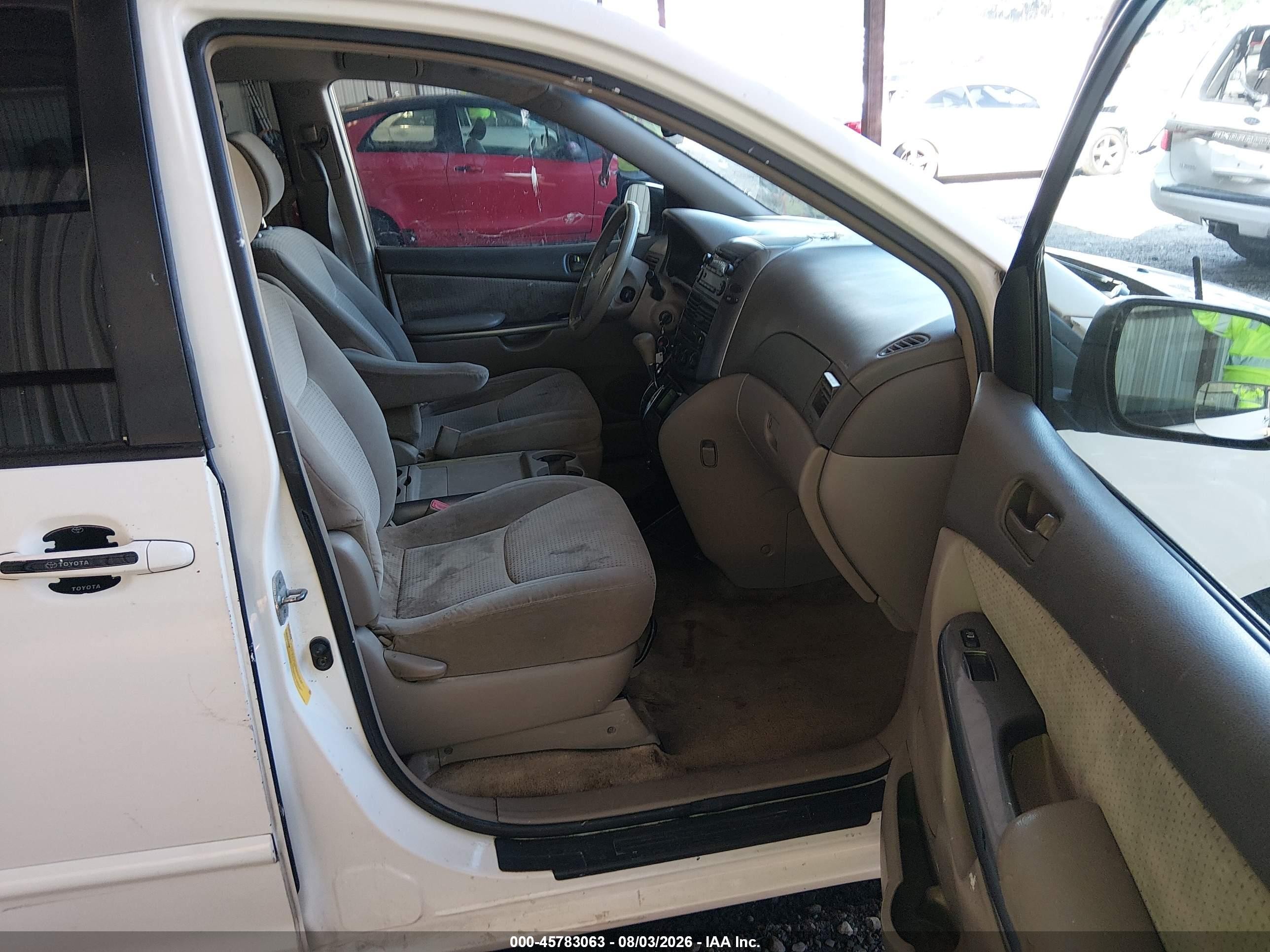 2008 Toyota Sienna Le White vin: 5TDZK23C08S131747