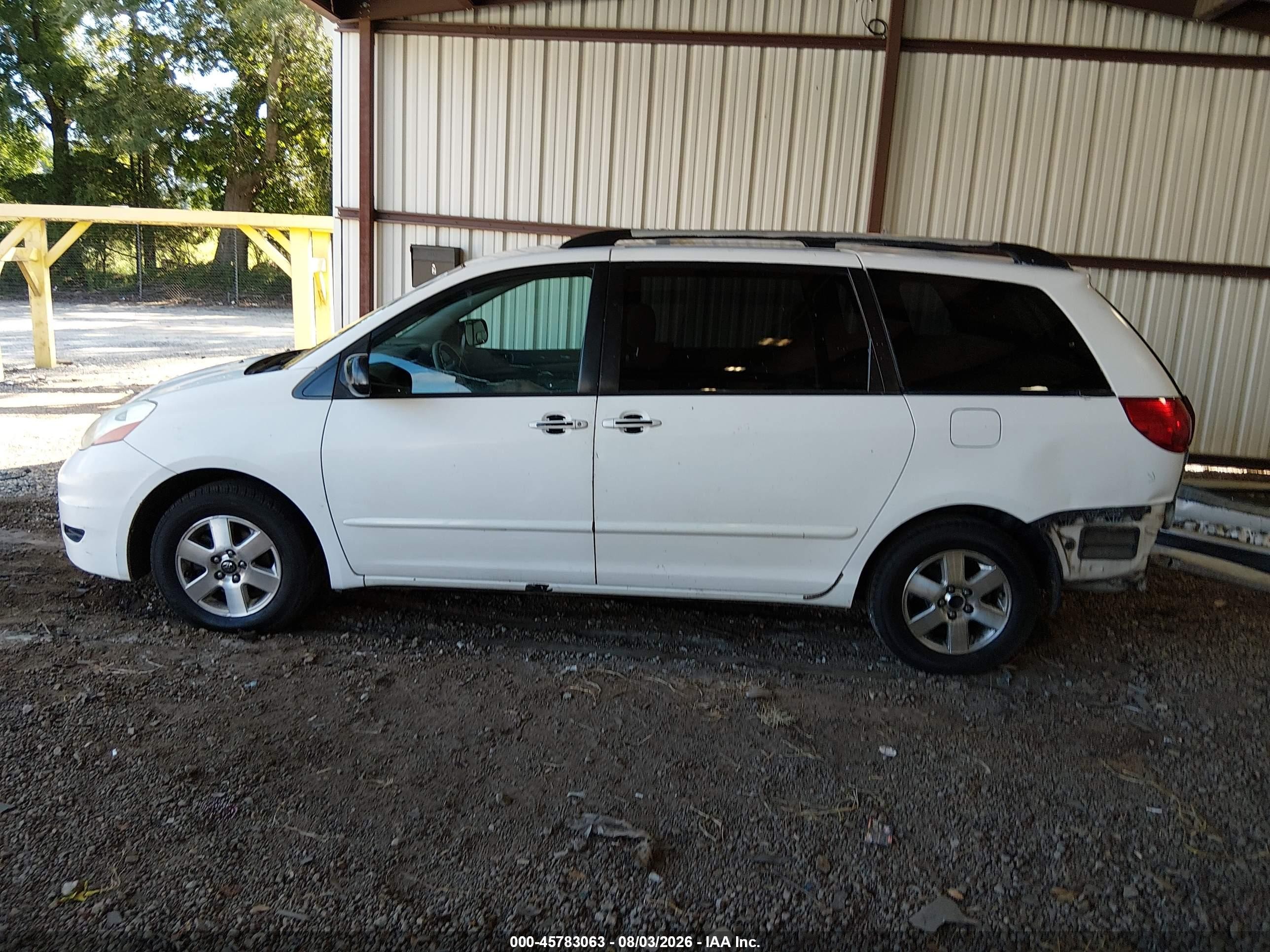 2008 Toyota Sienna Le White vin: 5TDZK23C08S131747
