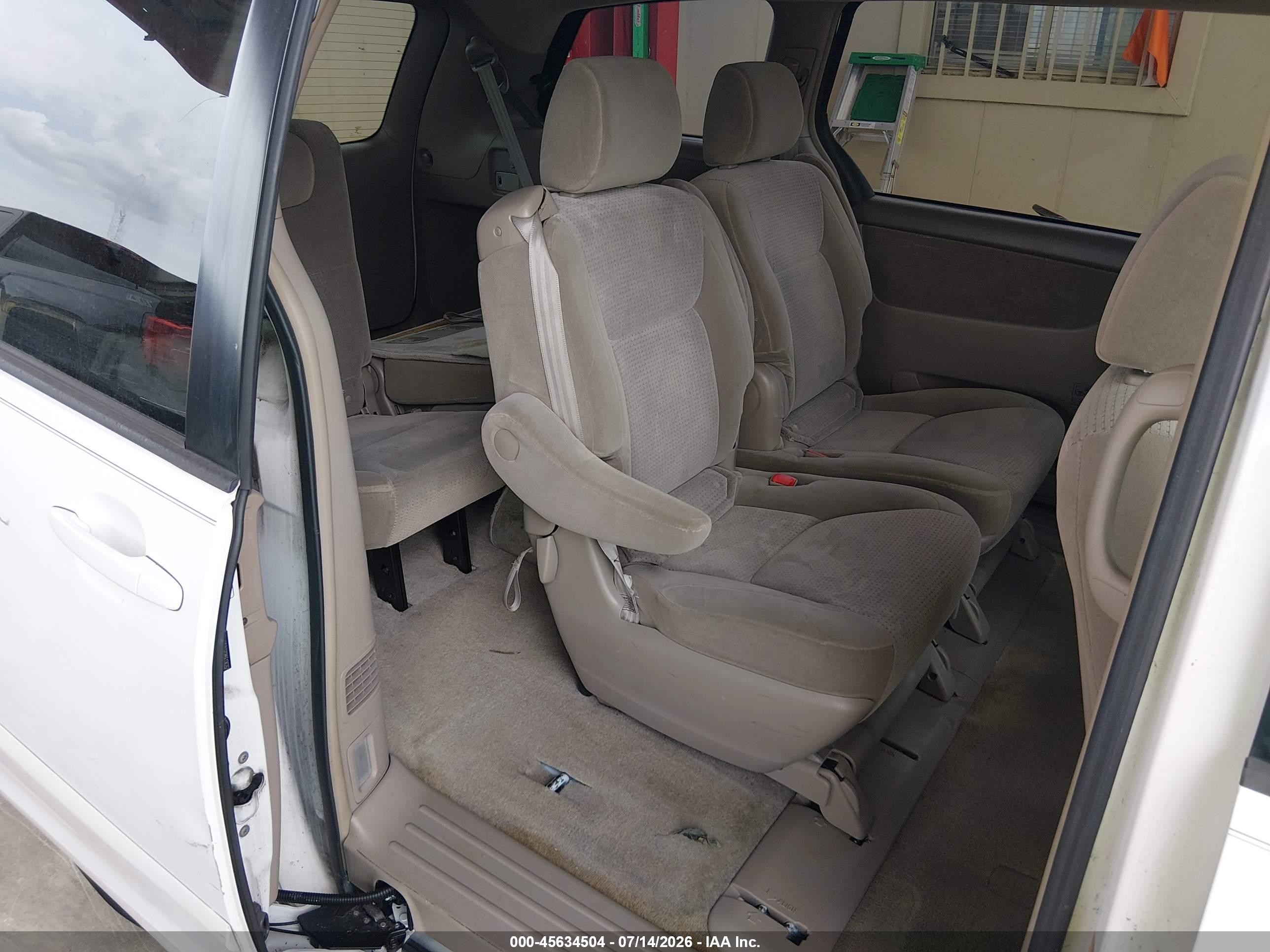 2008 Toyota Sienna Le White vin: 5TDZK23C08S136267