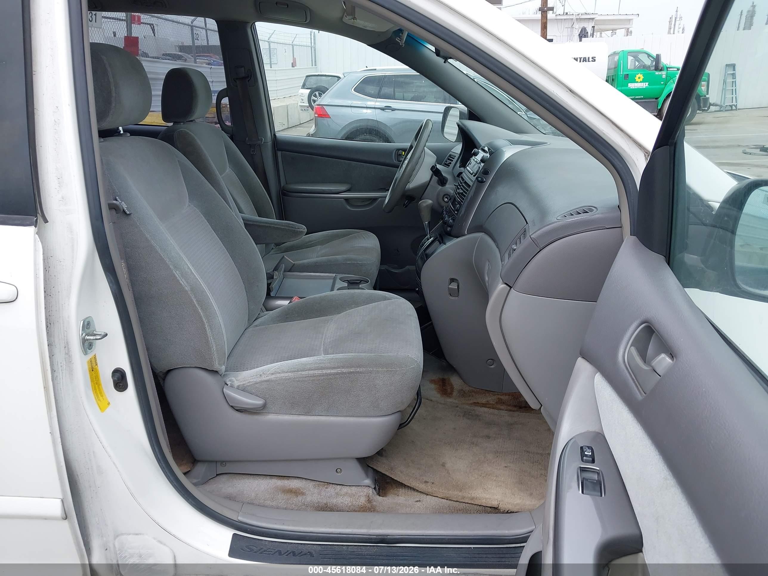 2008 Toyota Sienna Ce White vin: 5TDZK23C08S147415