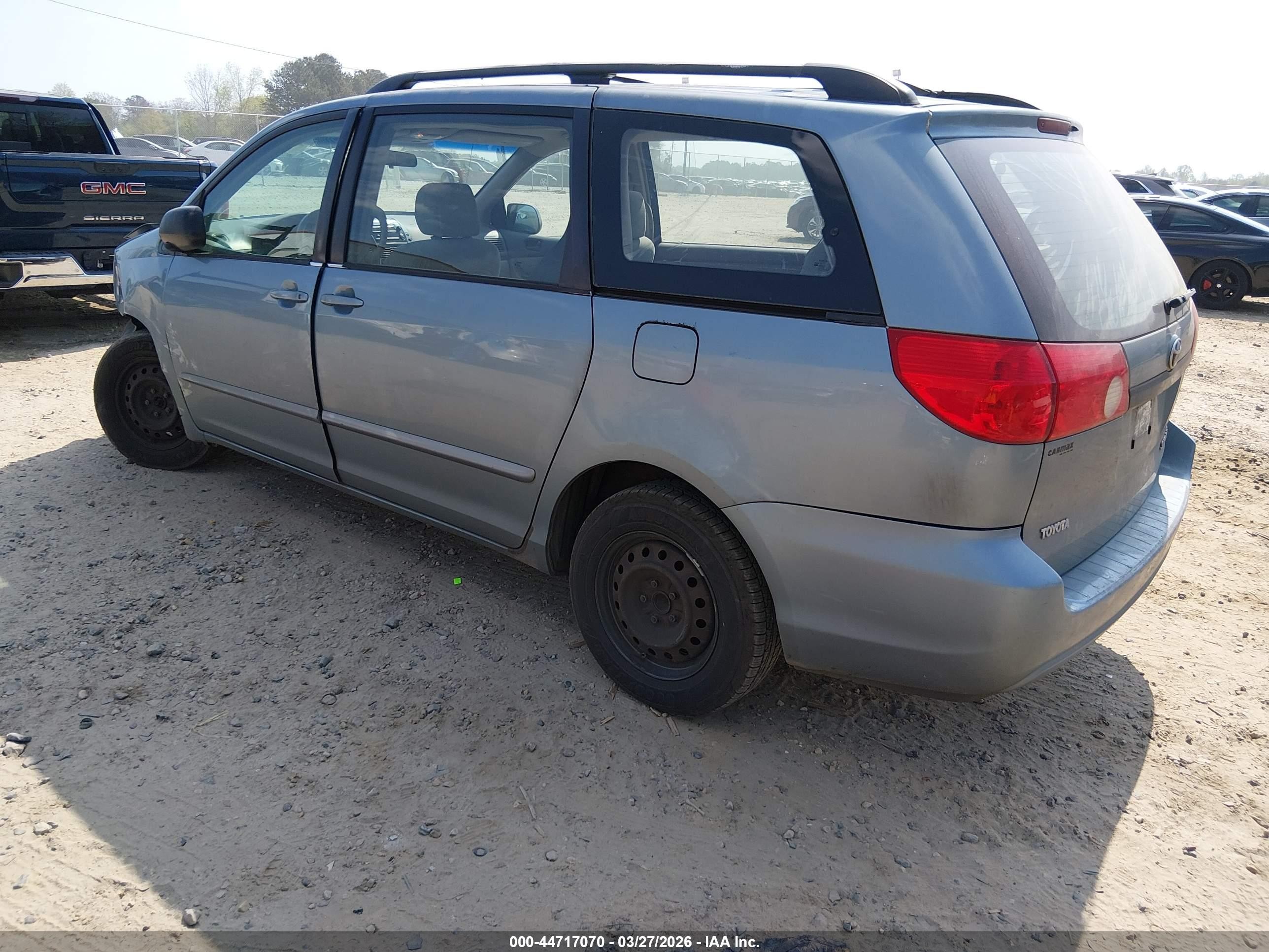 2008 Toyota Sienna Ce Blue vin: 5TDZK23C08S166899