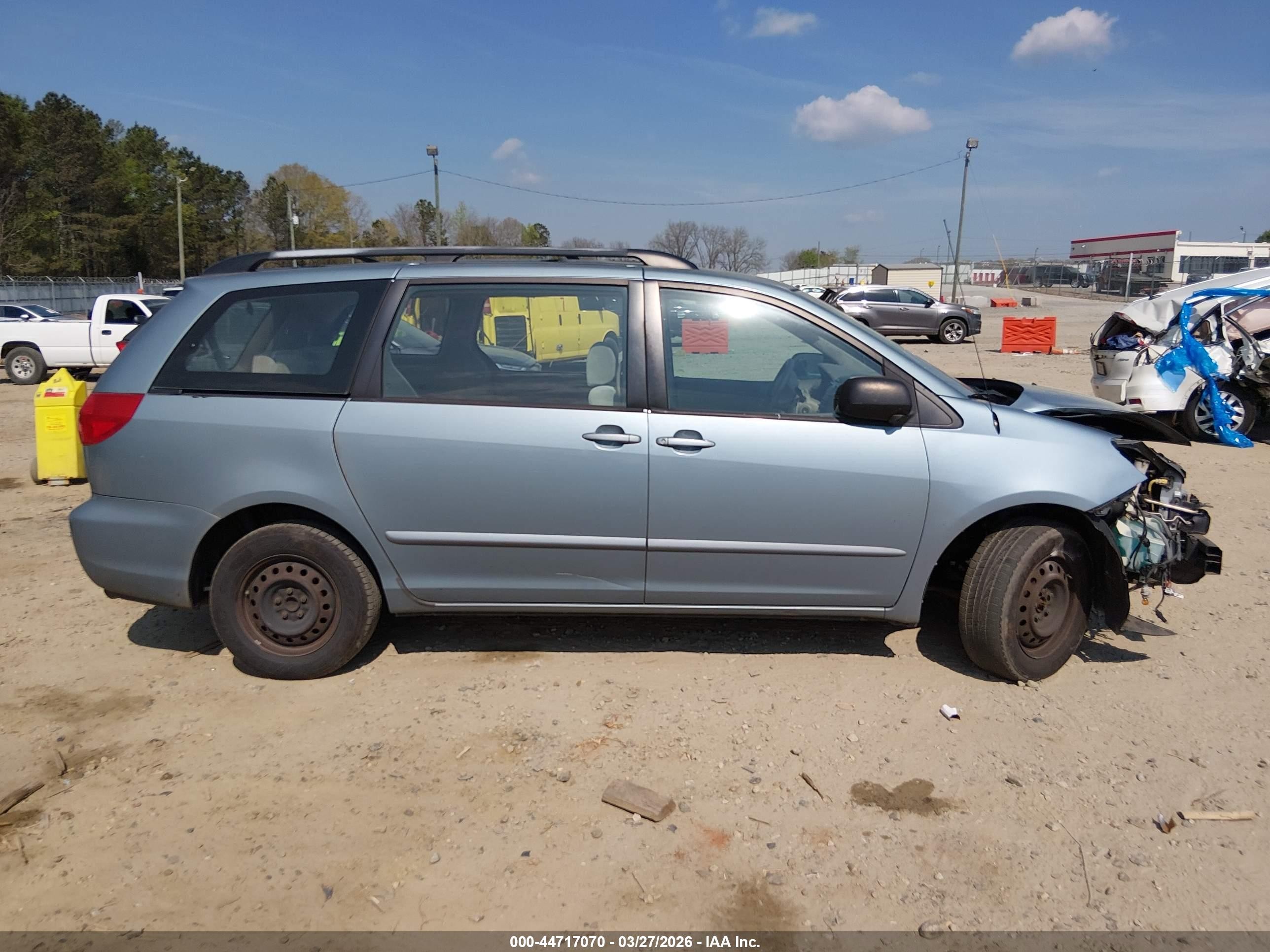 2008 Toyota Sienna Ce Blue vin: 5TDZK23C08S166899