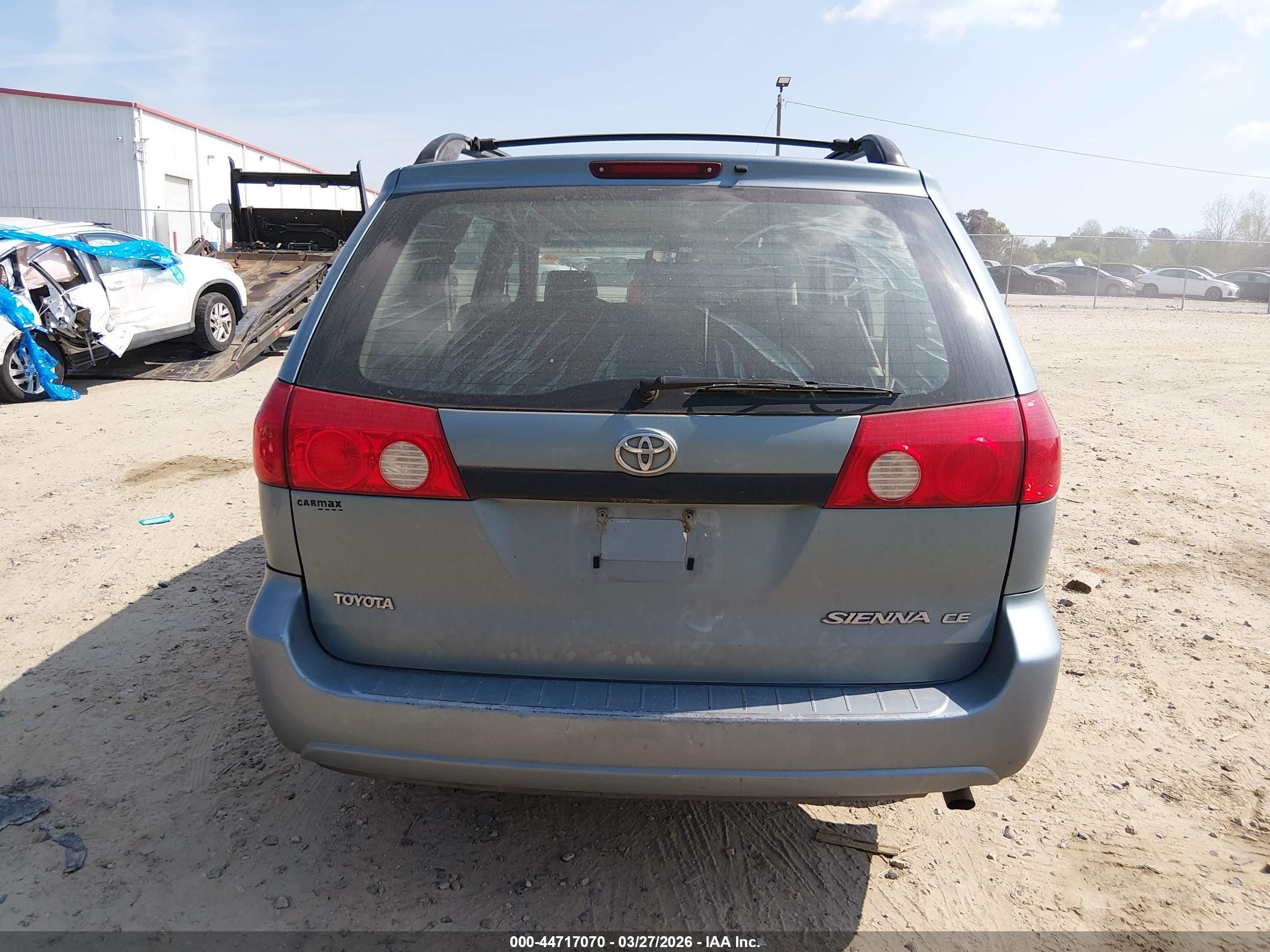 2008 Toyota Sienna Ce Blue vin: 5TDZK23C08S166899