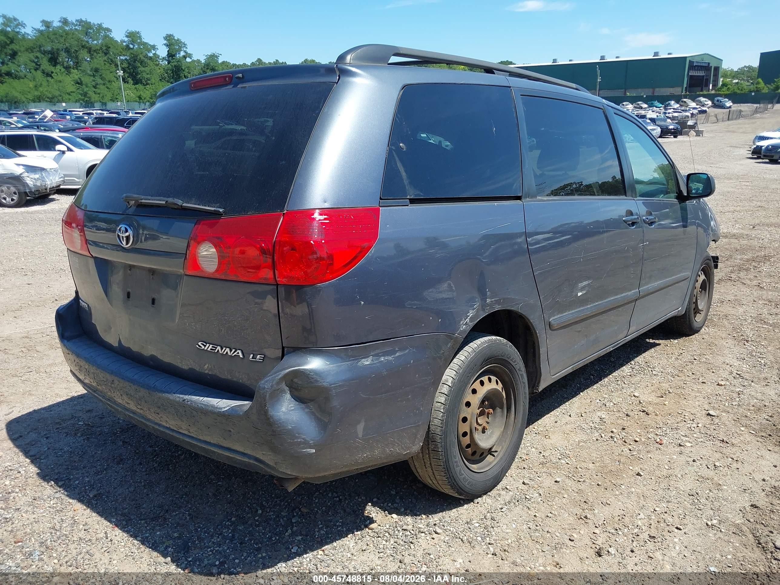 2008 Toyota Sienna Le Gray vin: 5TDZK23C08S183069