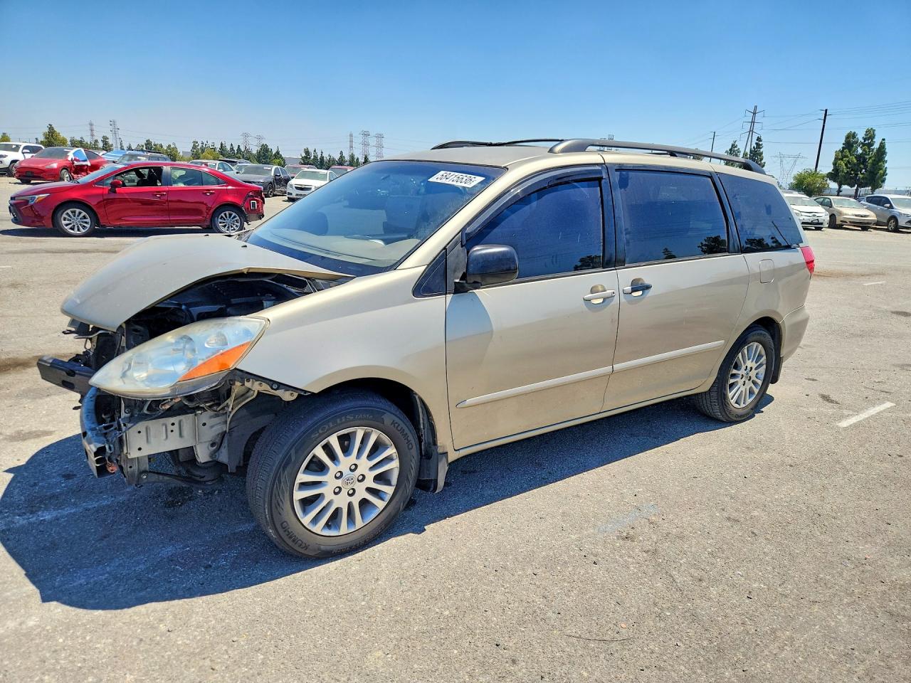 2008 Toyota Sienna Le 8-passenger Gold vin: 5TDZK23C08S194542
