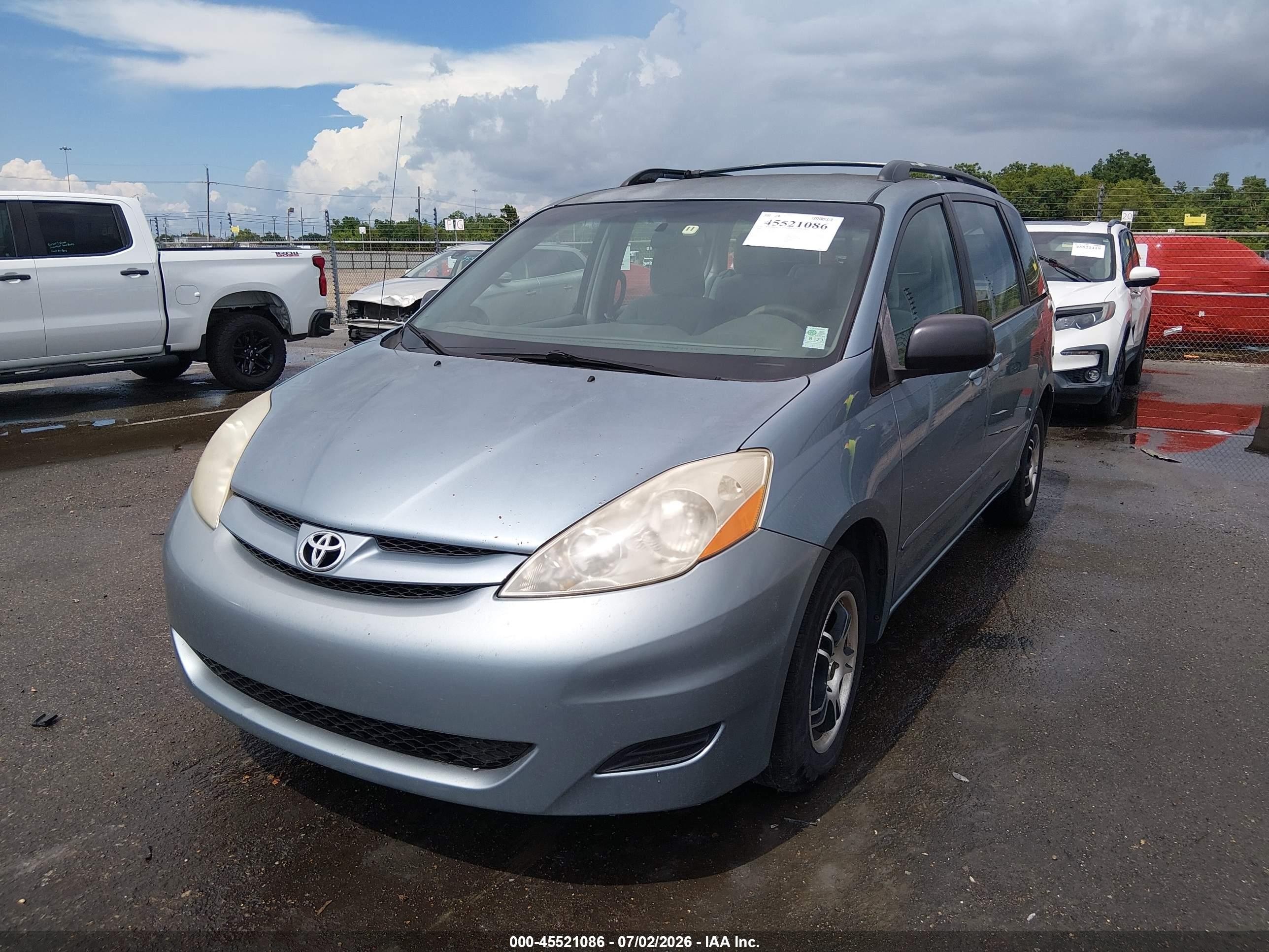 2009 Toyota Sienna Ce Blue vin: 5TDZK23C09S286316