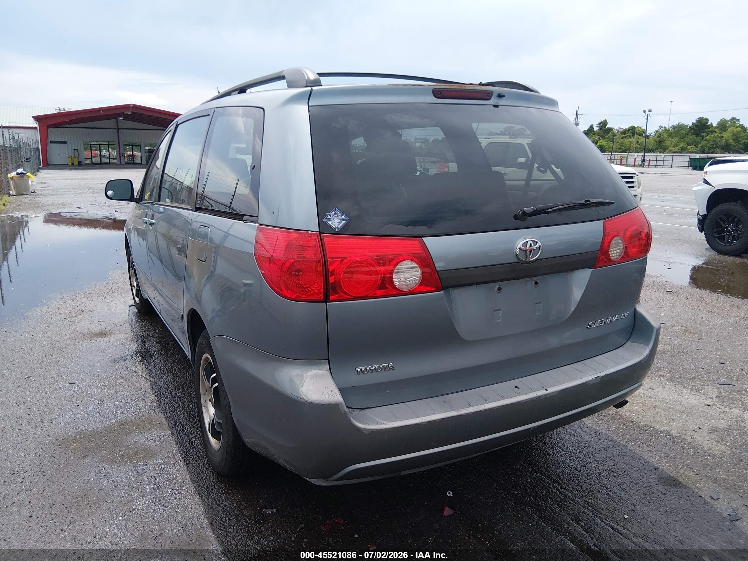 2009 Toyota Sienna Ce Blue vin: 5TDZK23C09S286316