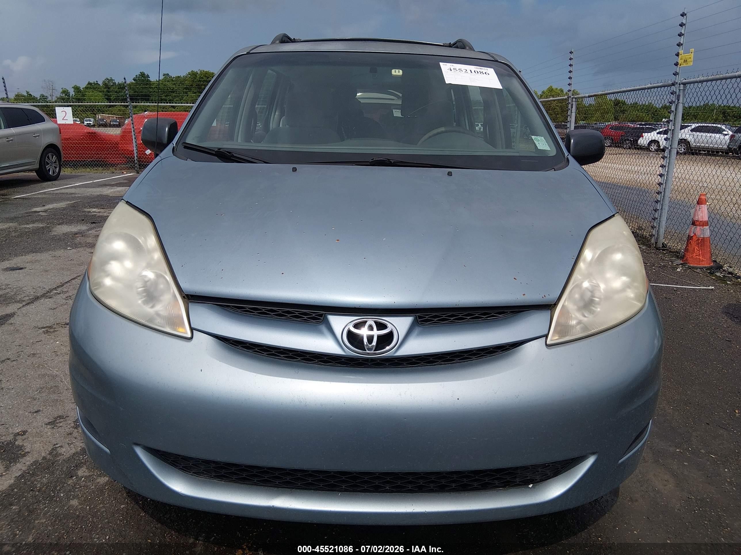 2009 Toyota Sienna Ce Blue vin: 5TDZK23C09S286316