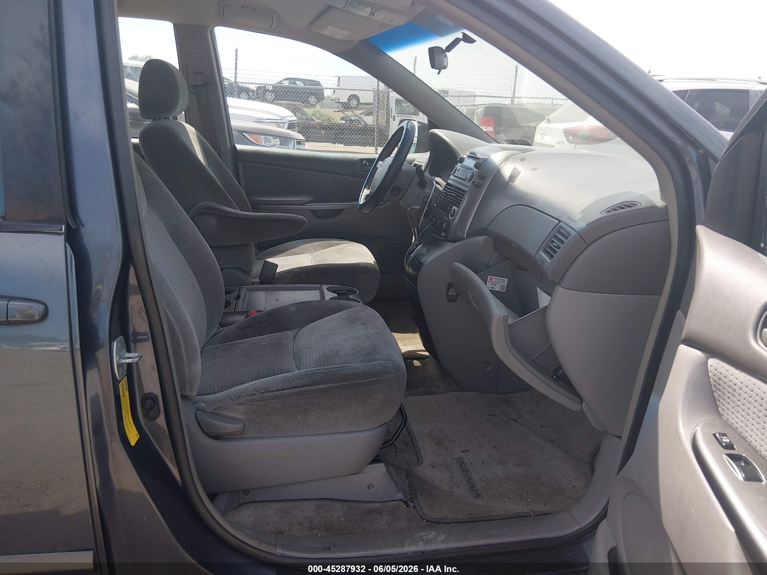 2007 Toyota Sienna Ce Синий vin: 5TDZK23C17S000048