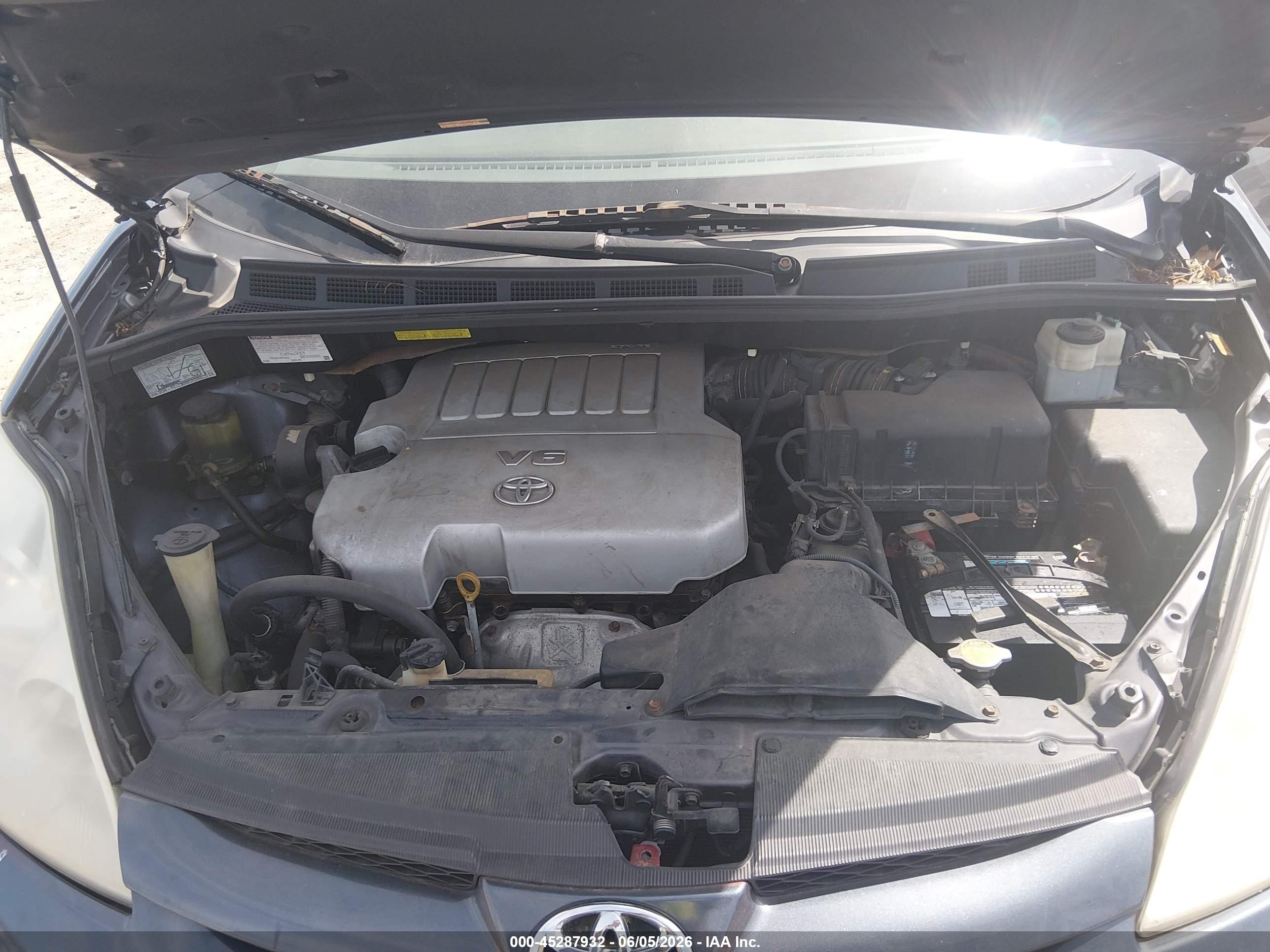 2007 Toyota Sienna Ce Синий vin: 5TDZK23C17S000048