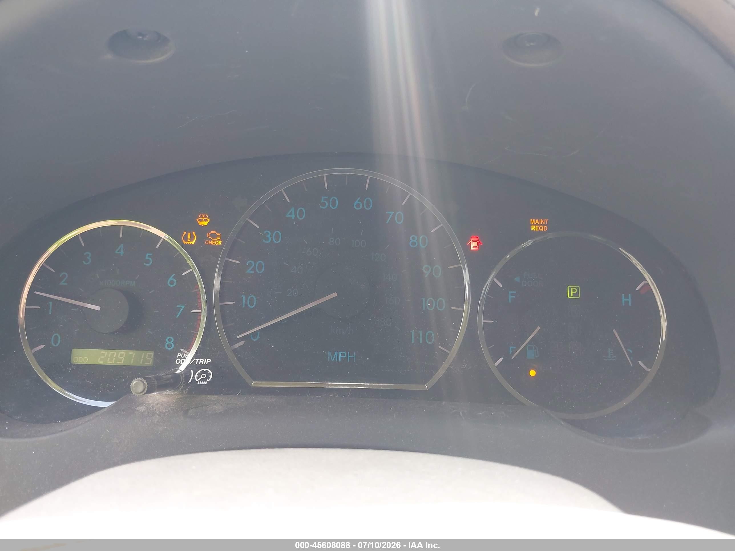 2007 Toyota Sienna Le Золотой vin: 5TDZK23C17S002124